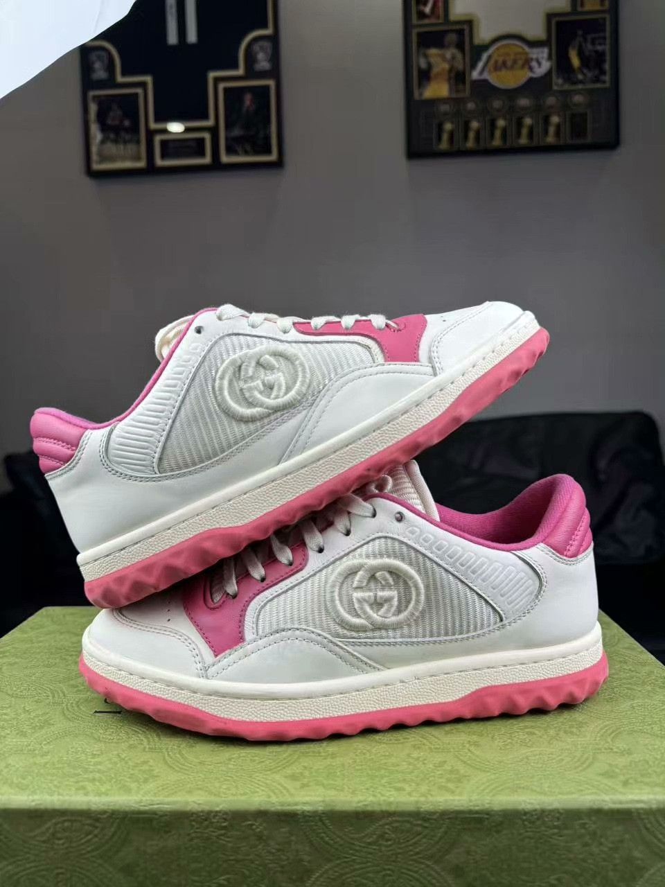Gucci Gucci Pink Lowtop Sneakers us_5 Women Size US 5 / IT 35 - 6 Thumbnail