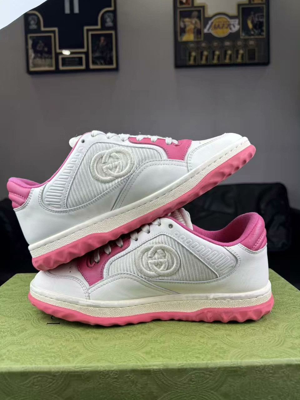 Gucci Gucci Pink Lowtop Sneakers us_5 Women Size US 5 / IT 35 - 5 Thumbnail