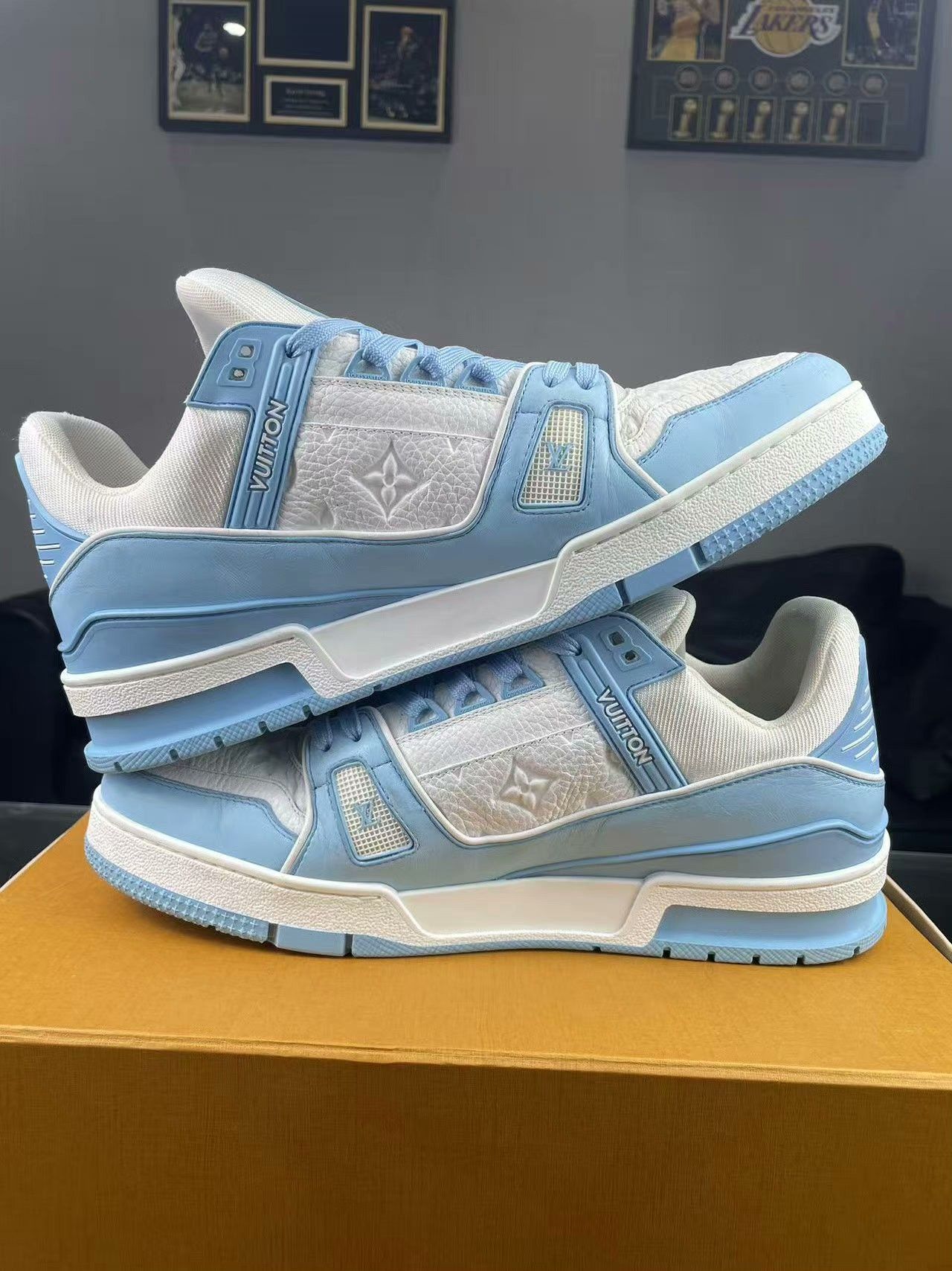 Louis Vuitton Louis Vuitton Training Blue Lowtop Sneakers 10 Men Size US 10 / EU 43 - 5 Thumbnail