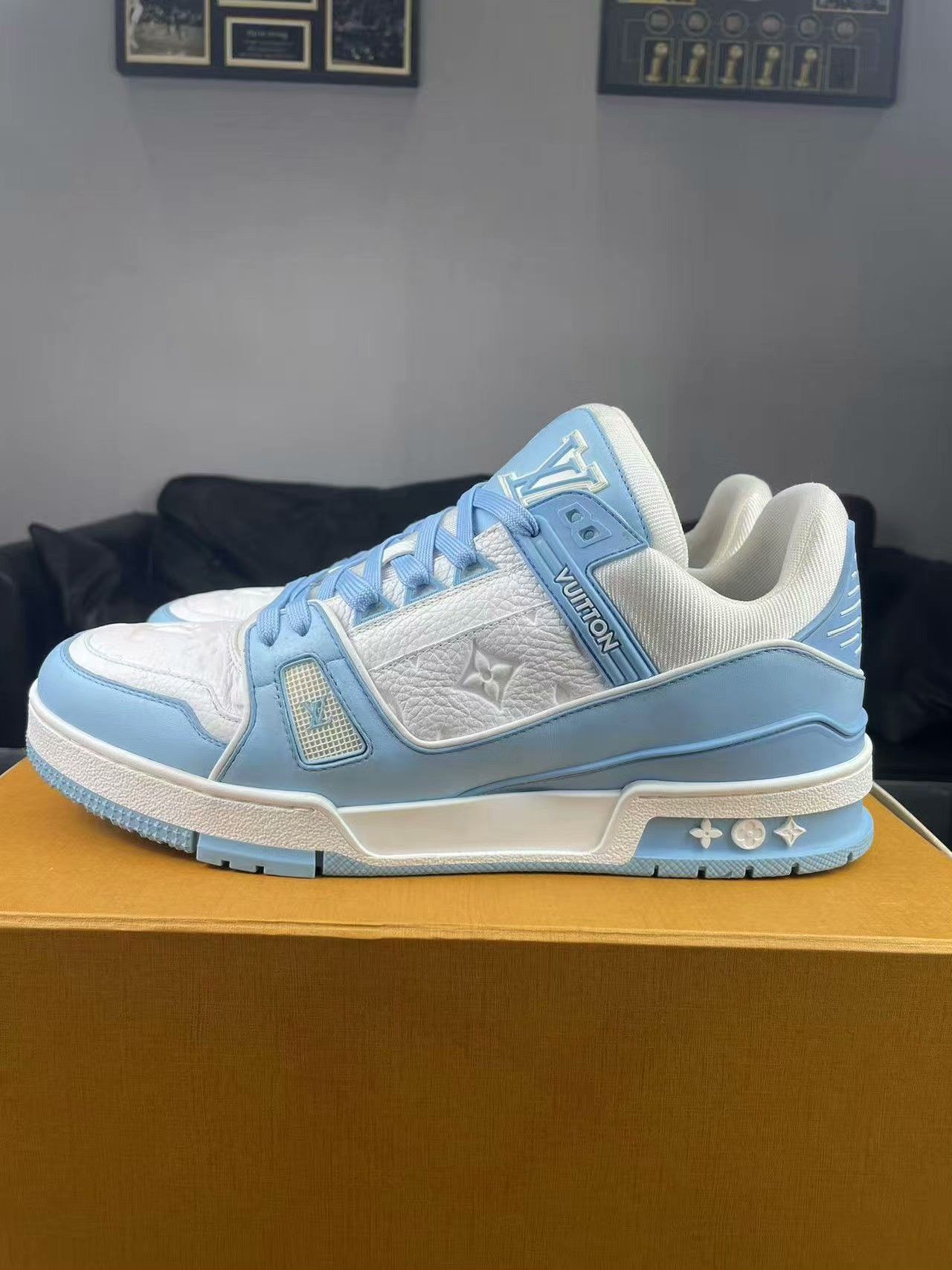 Louis Vuitton Louis Vuitton Training Blue Lowtop Sneakers 10 Men Size US 10 / EU 43 - 7 Thumbnail