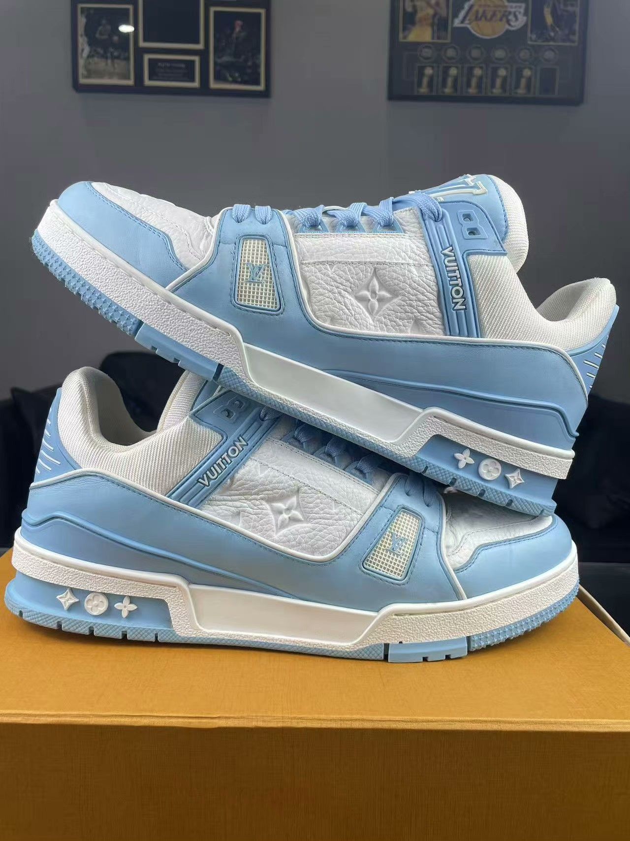 Louis Vuitton Louis Vuitton Training Blue Lowtop Sneakers 10 Men Size US 10 / EU 43 - 6 Thumbnail