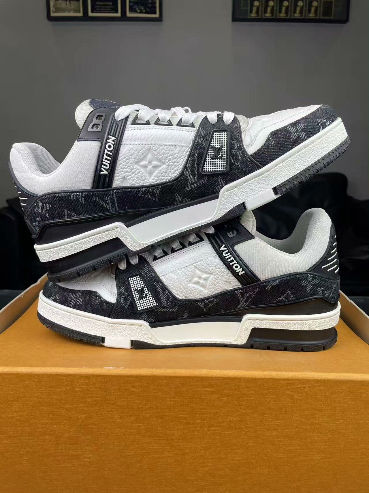 Louis Vuitton Louis Vuitton Training Denim Black Lowtop Sneakers 9 Men Size US 9 / EU 42 - 5 Thumbnail
