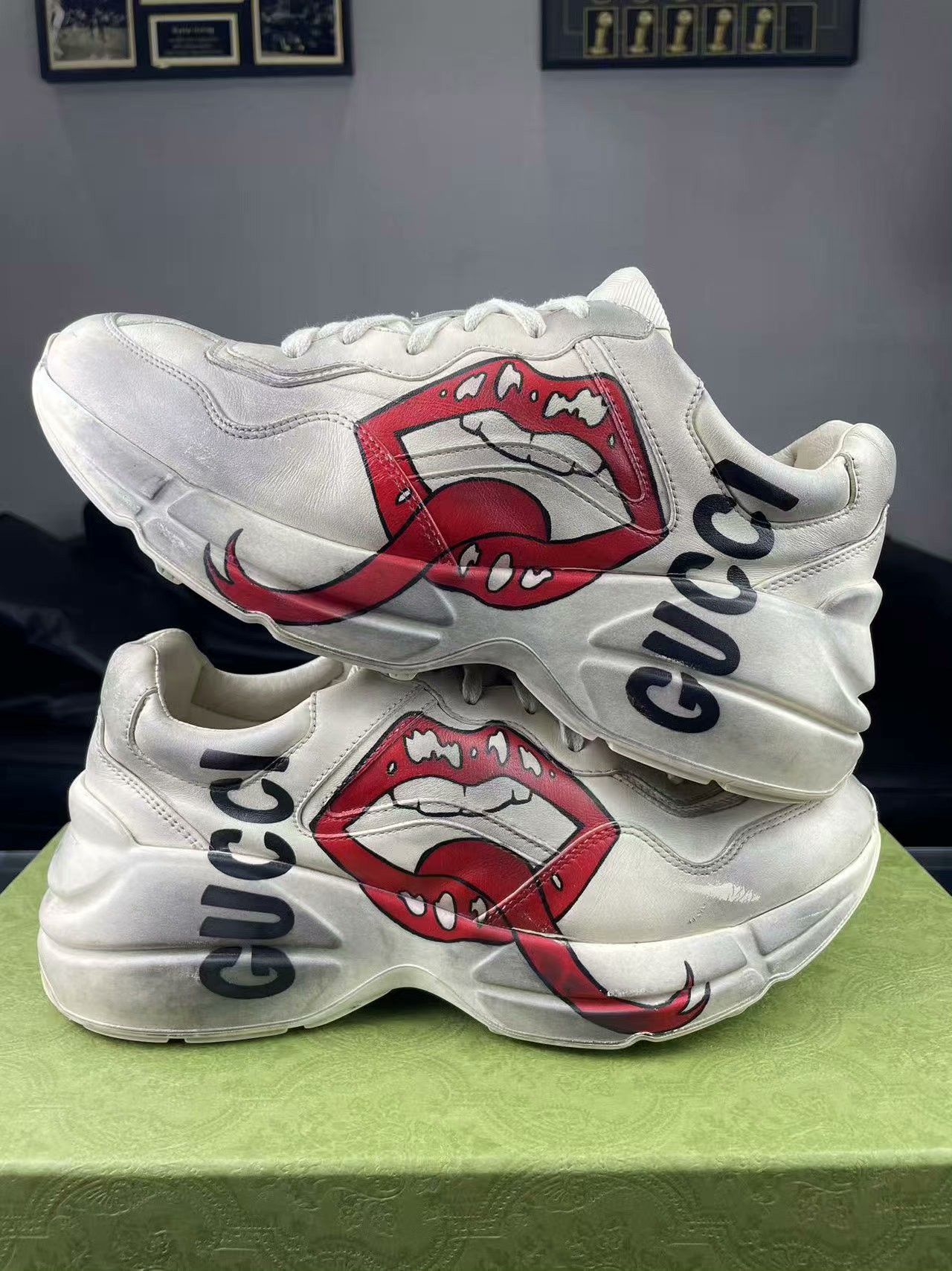 Gucci Gucci Printed Lowtop Sneakers 7 Men Size US 7 / EU 40 - 6 Thumbnail