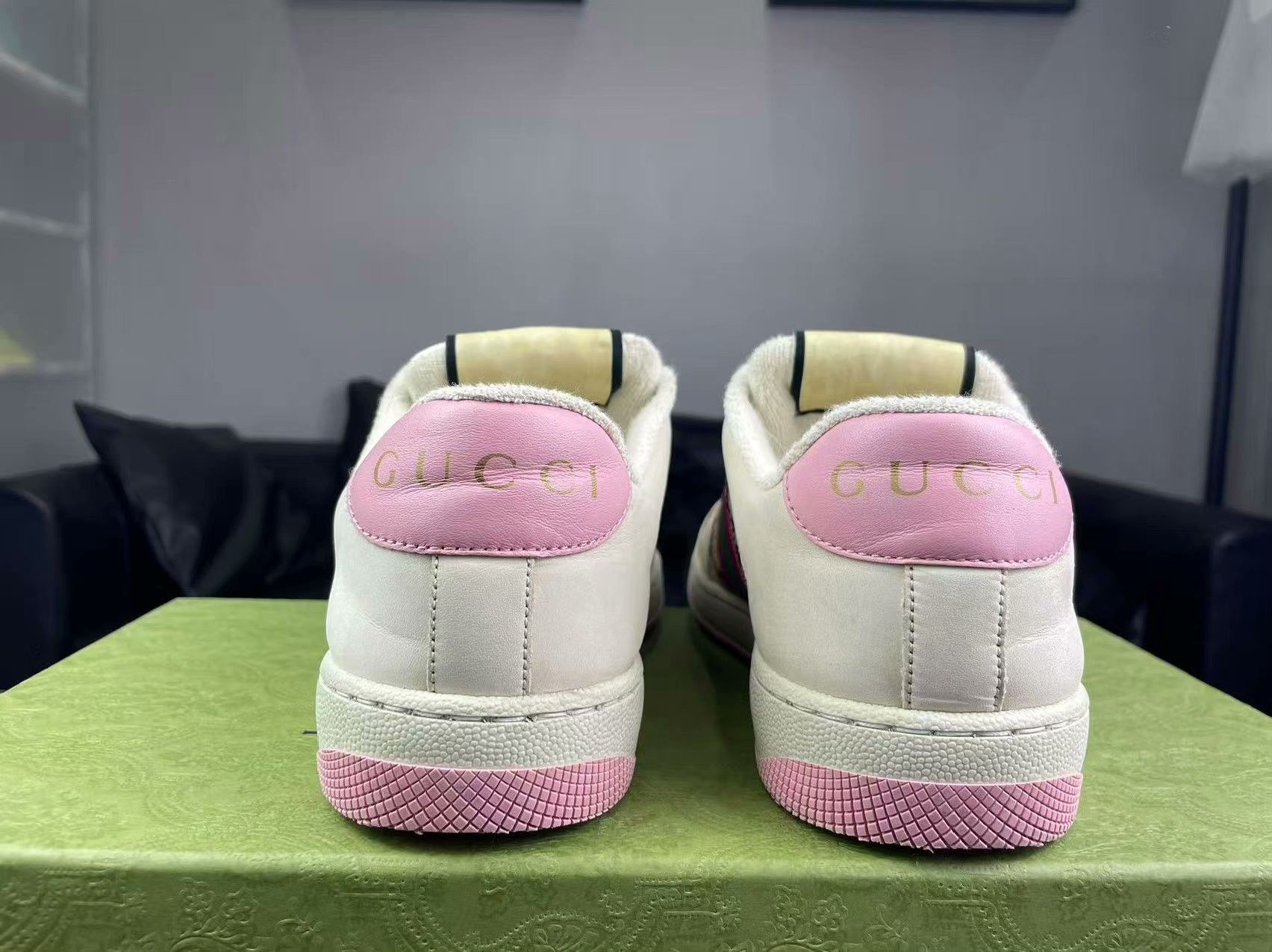 Gucci Gucci Pink Lowtop Sneakers us_6-5 Women Size US 6.5 / IT 36.5 - 3 Thumbnail