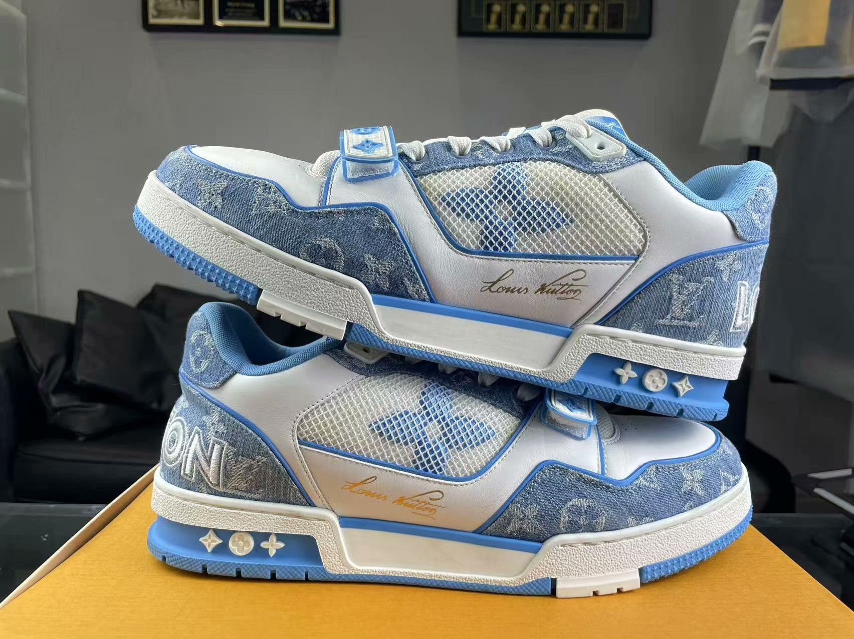 Louis Vuitton Louis Vuitton Training Blue Lowtop Sneakers 10 Men Size US 10 / EU 43 - 6 Thumbnail