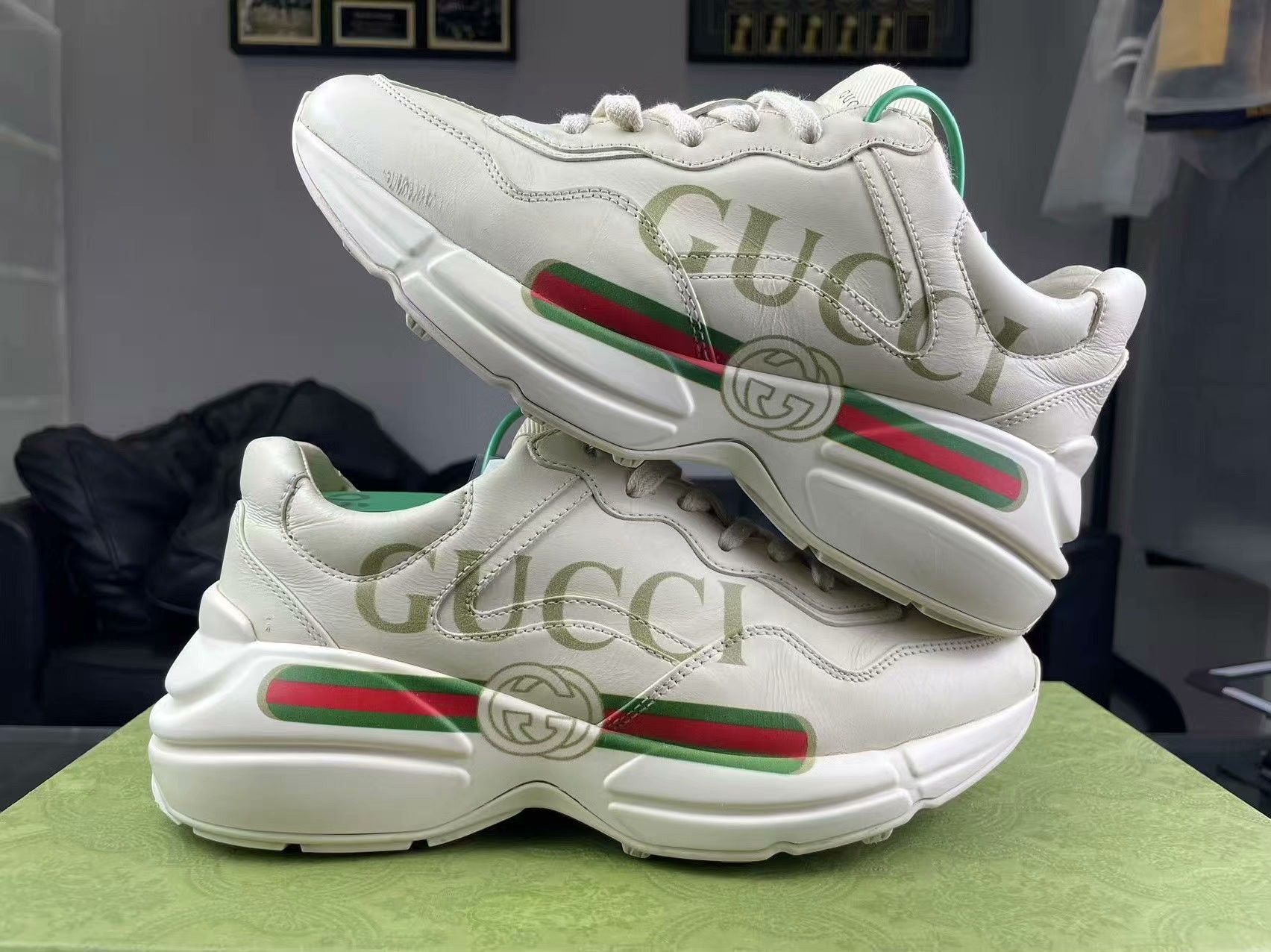 Gucci Gucci Printed Lowtop Sneakers us_6 Women Size US 6 / IT 36 - 6 Thumbnail