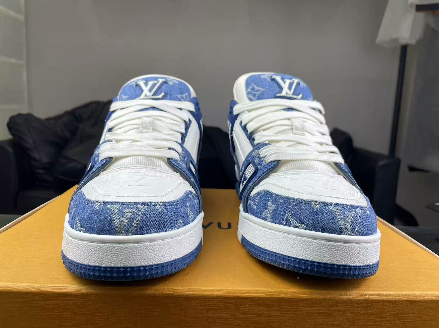 Louis Vuitton Louis Vuitton Training Denim Blue Lowtop Sneakers 9 Men Size US 9 / EU 42 - 2 Thumbnail