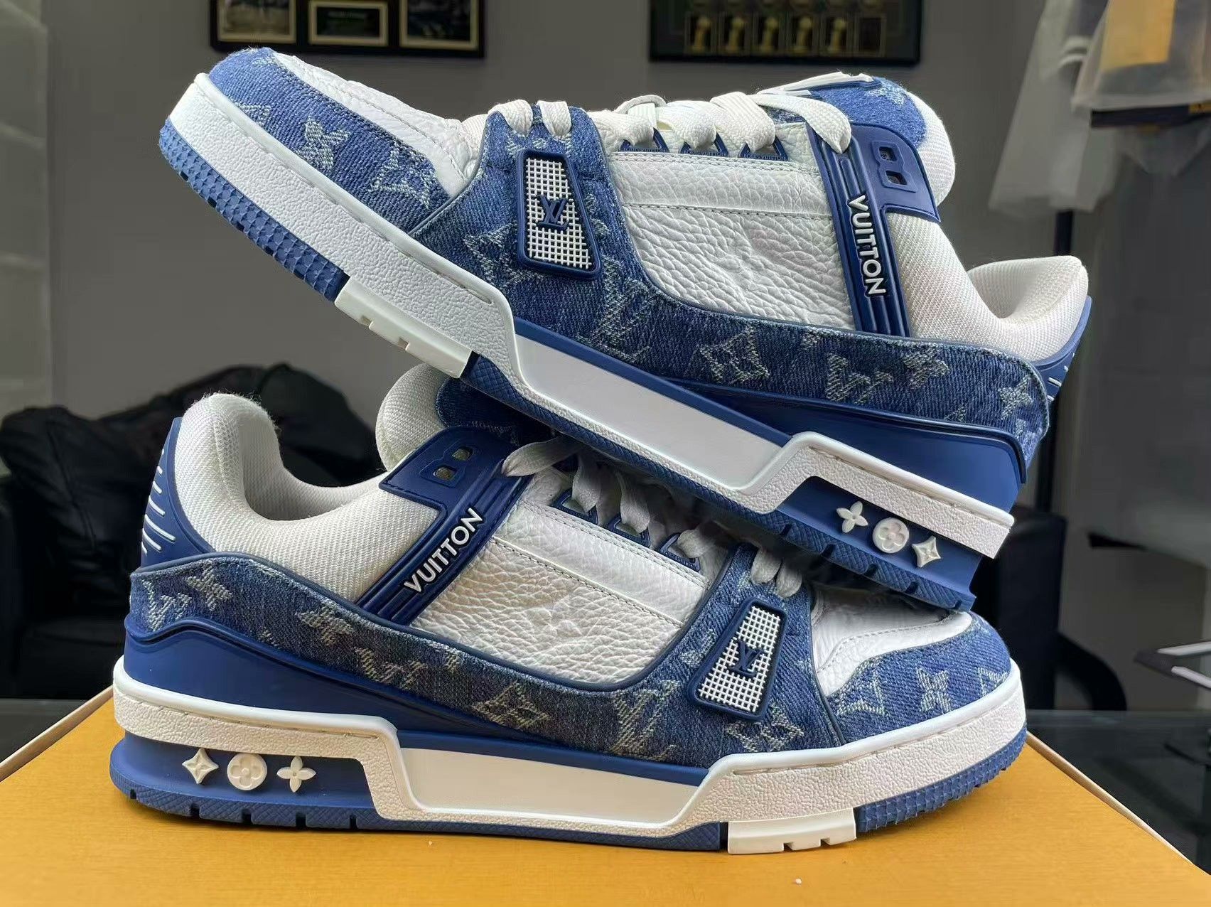 Louis Vuitton Louis Vuitton Training Denim Blue Lowtop Sneakers 9 Men Size US 9 / EU 42 - 6 Thumbnail