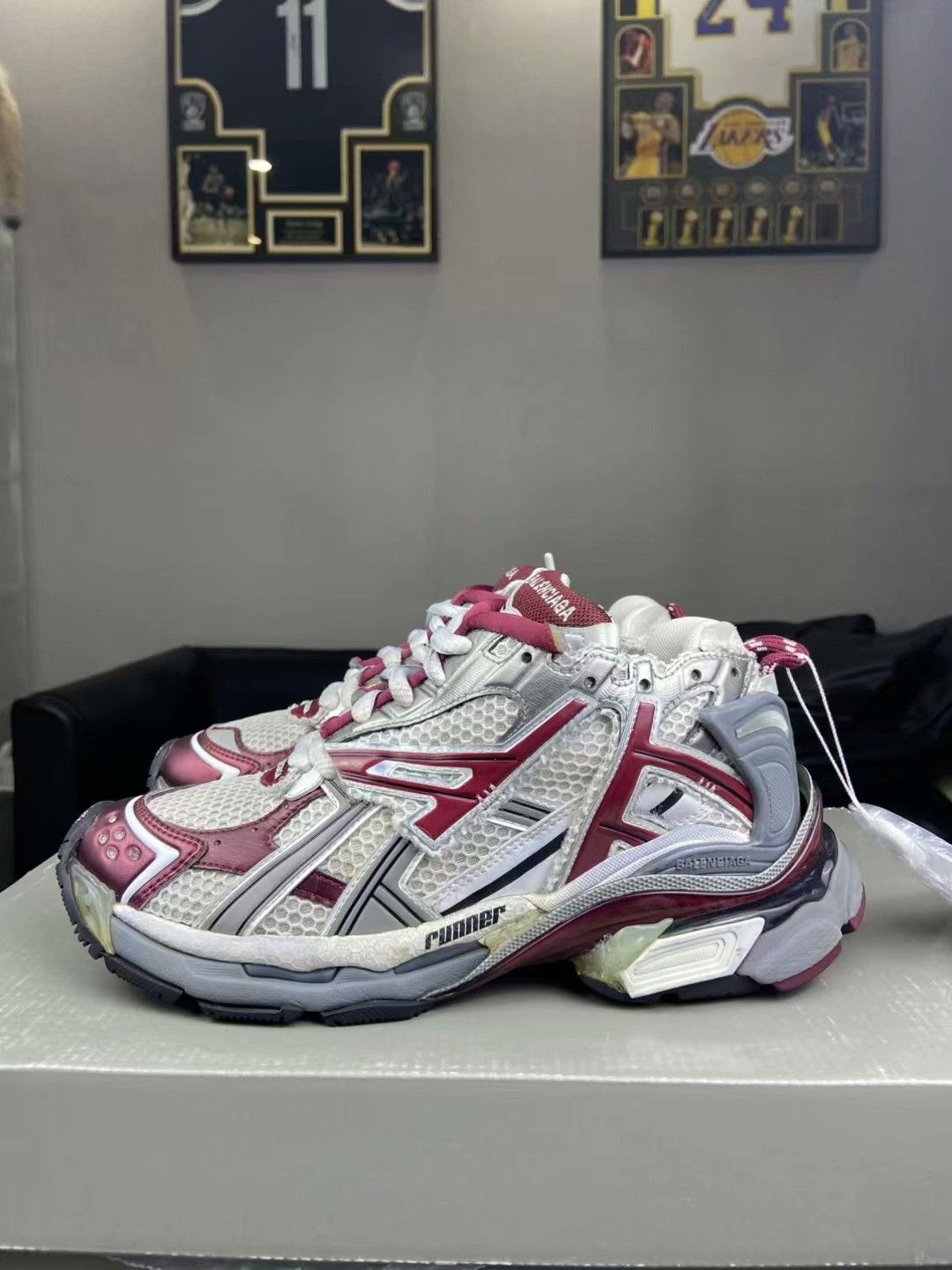 Balenciaga Balenciaga Running Red Lowtop Sneakers us_7-5 Women Size US 7.5 / IT 37.5 - 3 Thumbnail