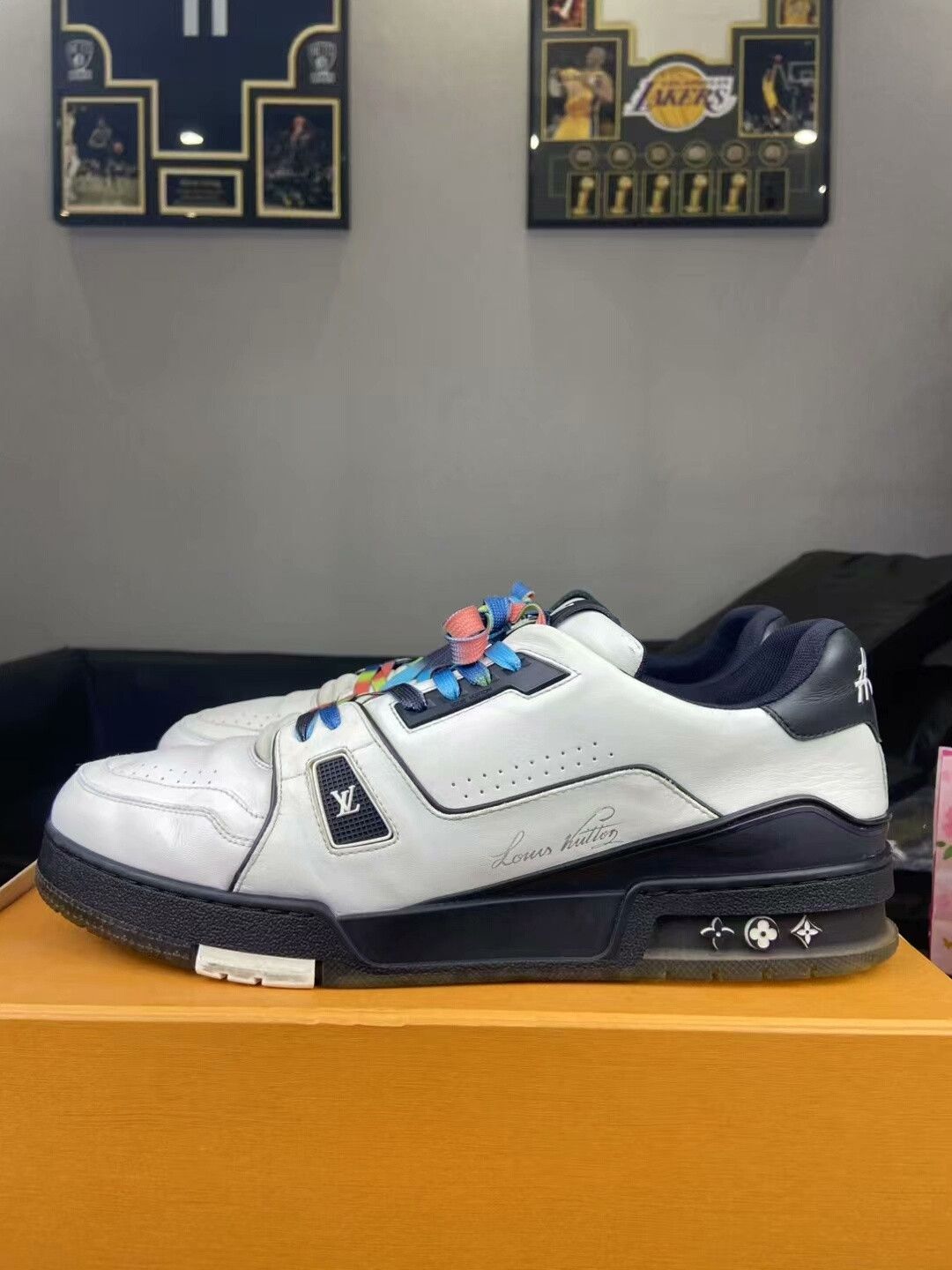Louis Vuitton Louis Vuitton Training Rainbow Multi Lowtop Sneakers Men Size US 11.5 / EU 44-45 - 3 Thumbnail