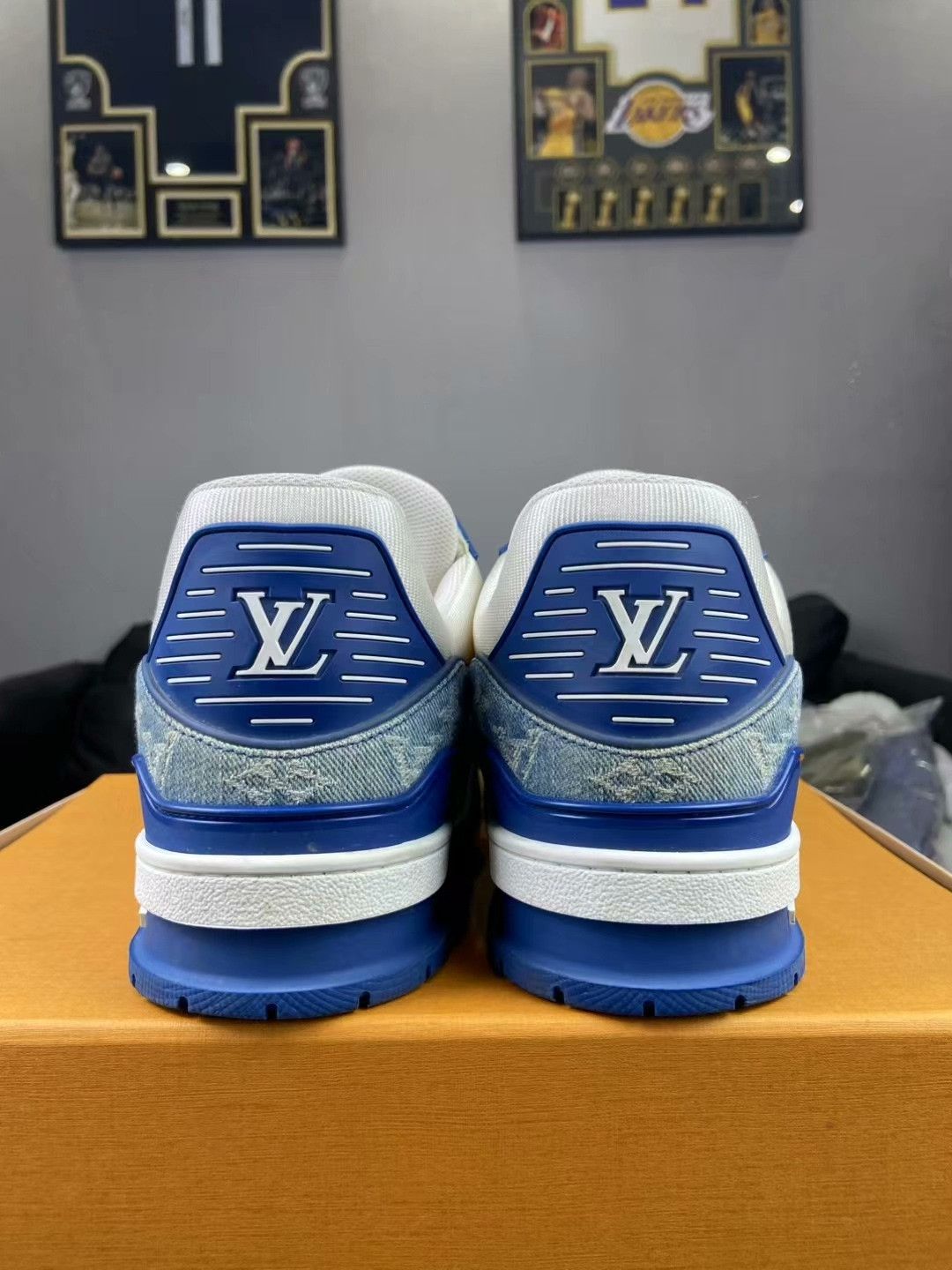 Louis Vuitton Louis Vuitton Training Denim Blue Lowtop Sneakers 10.5 Men Size US 10.5 / EU 43-44 - 3 Thumbnail