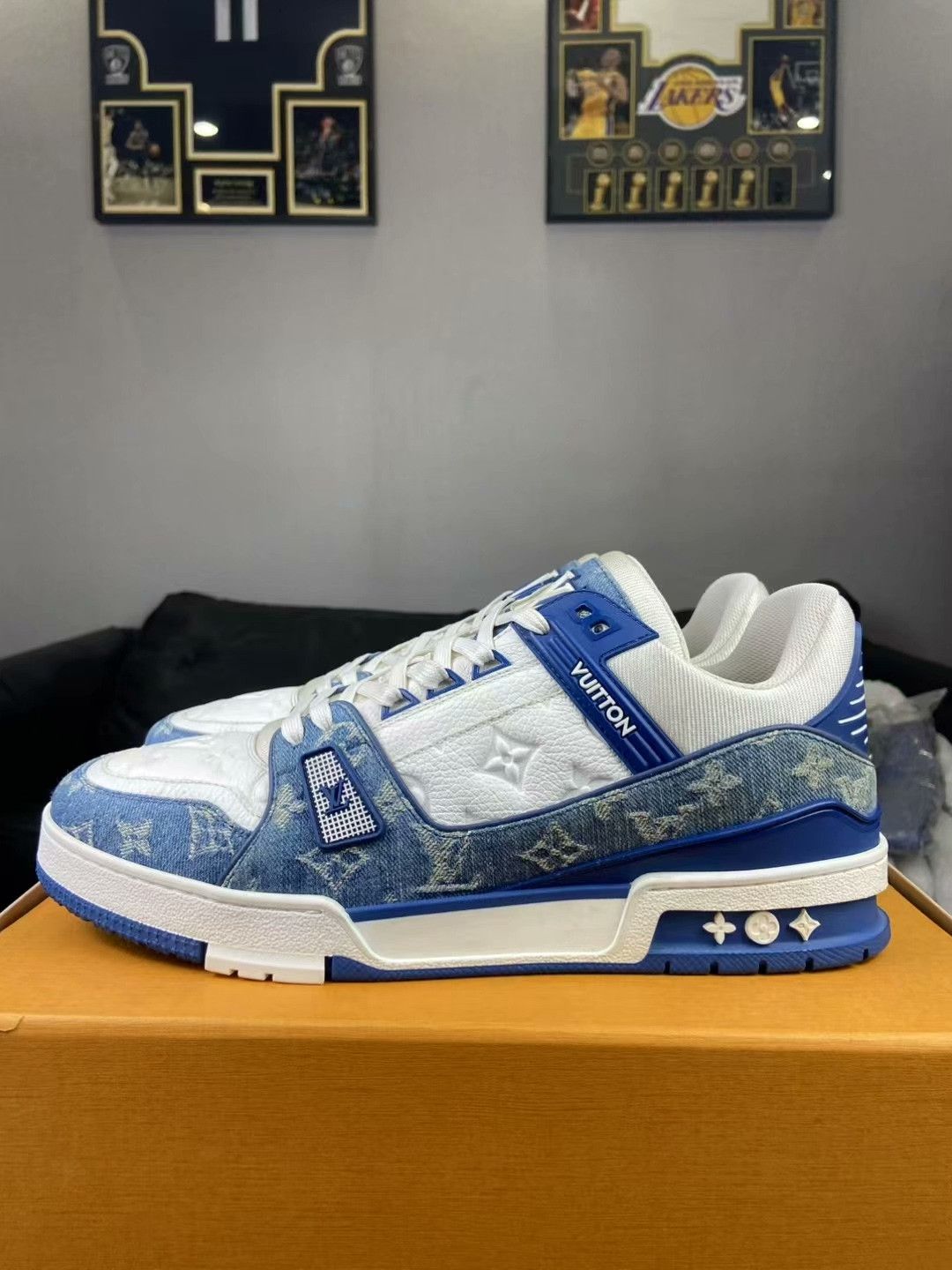 Louis Vuitton Louis Vuitton Training Denim Blue Lowtop Sneakers 10.5 Men Size US 10.5 / EU 43-44 - 2 Thumbnail