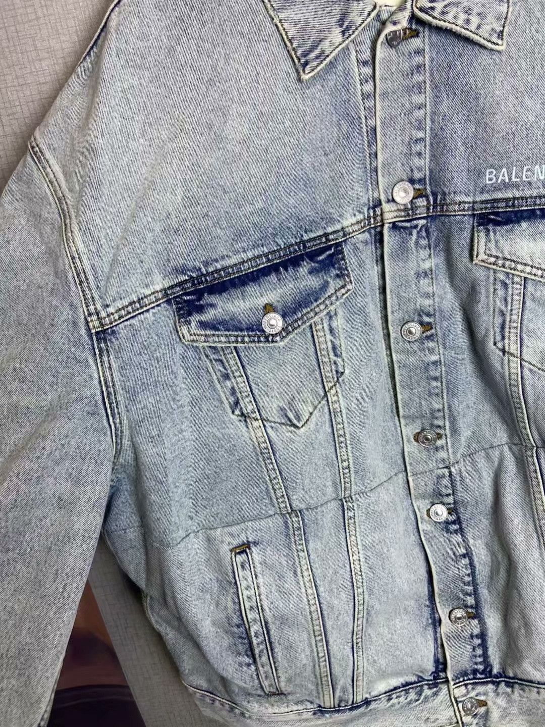 Balenciaga Balenciaga Denim Embroidered Jacket L Women Size L / US 10 / IT 46 - 7 Thumbnail