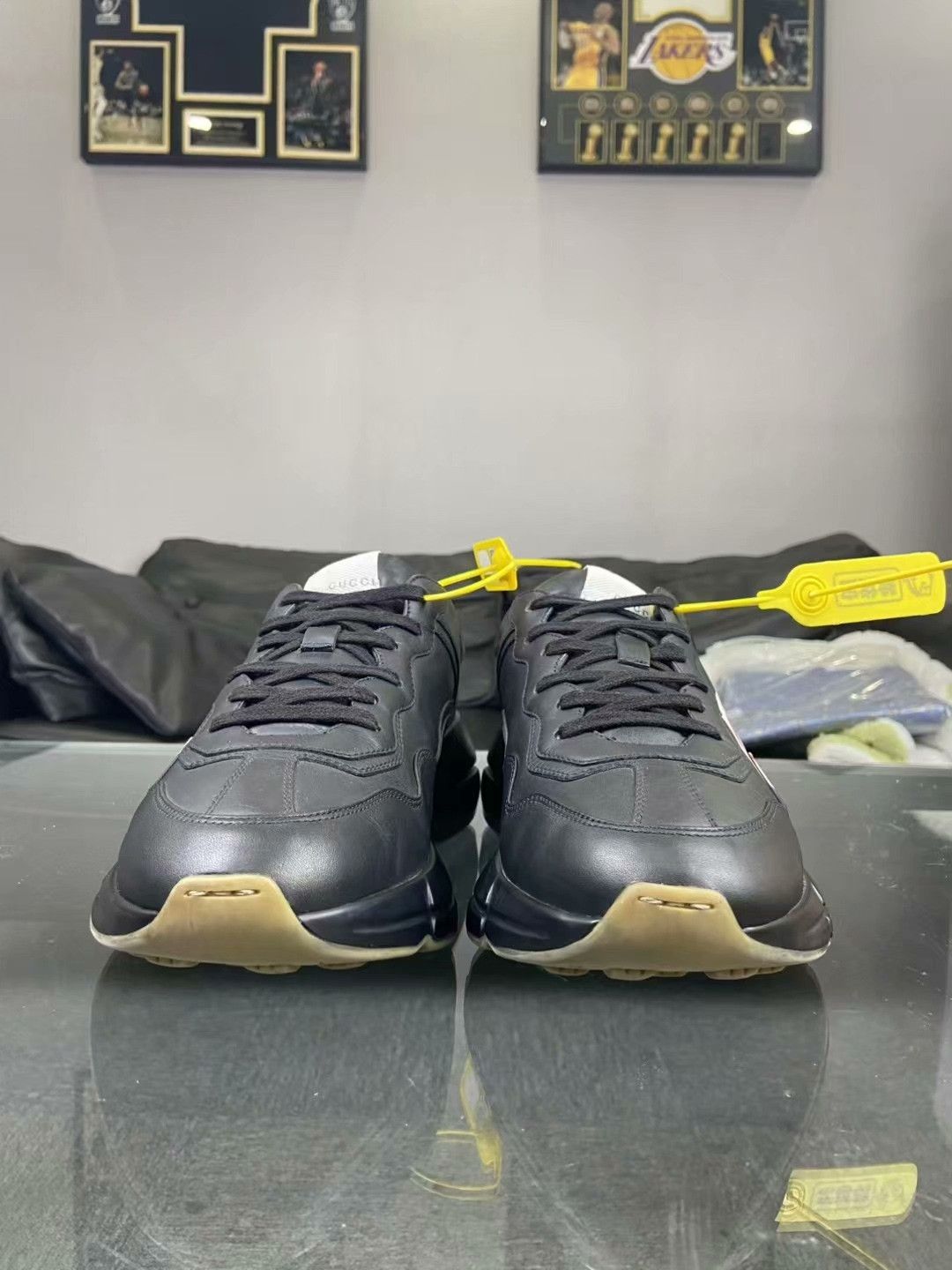 Gucci Gucci Black Hitop Sneakers 9 Men Size US 9 / EU 42 - 2 Thumbnail