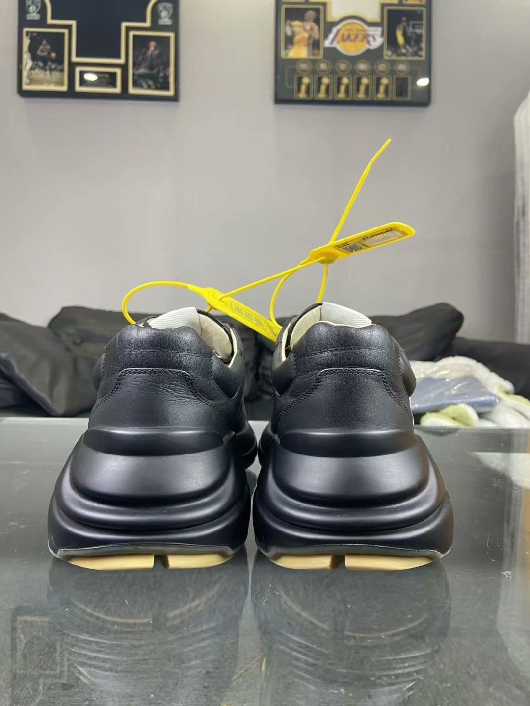 Gucci Gucci Black Hitop Sneakers 9 Men Size US 9 / EU 42 - 4 Thumbnail