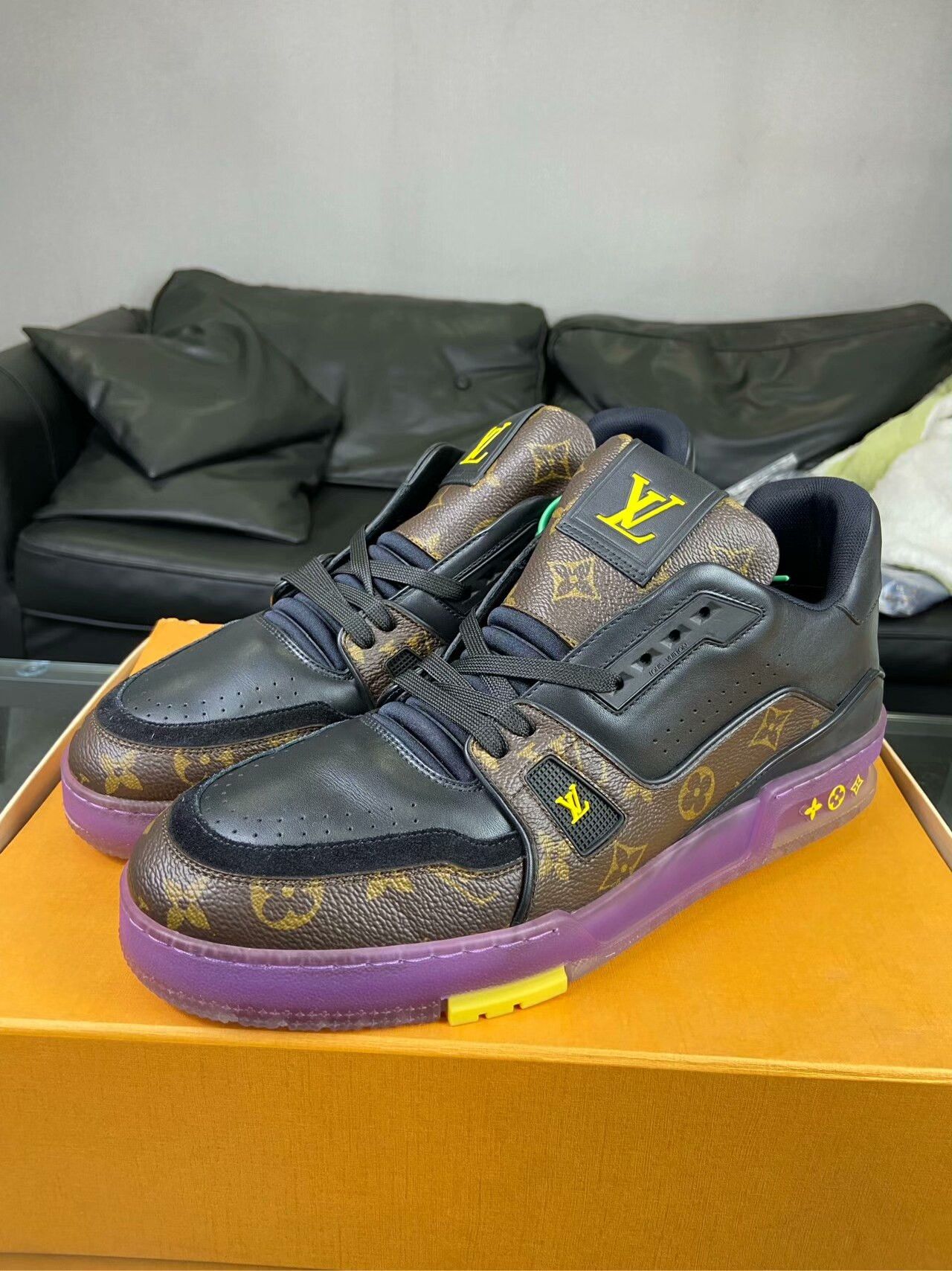 Louis Vuitton Louis Vuitton Training Purple Lowtop Sneakers 10 Men Size US 10 / EU 43 - 5 Thumbnail