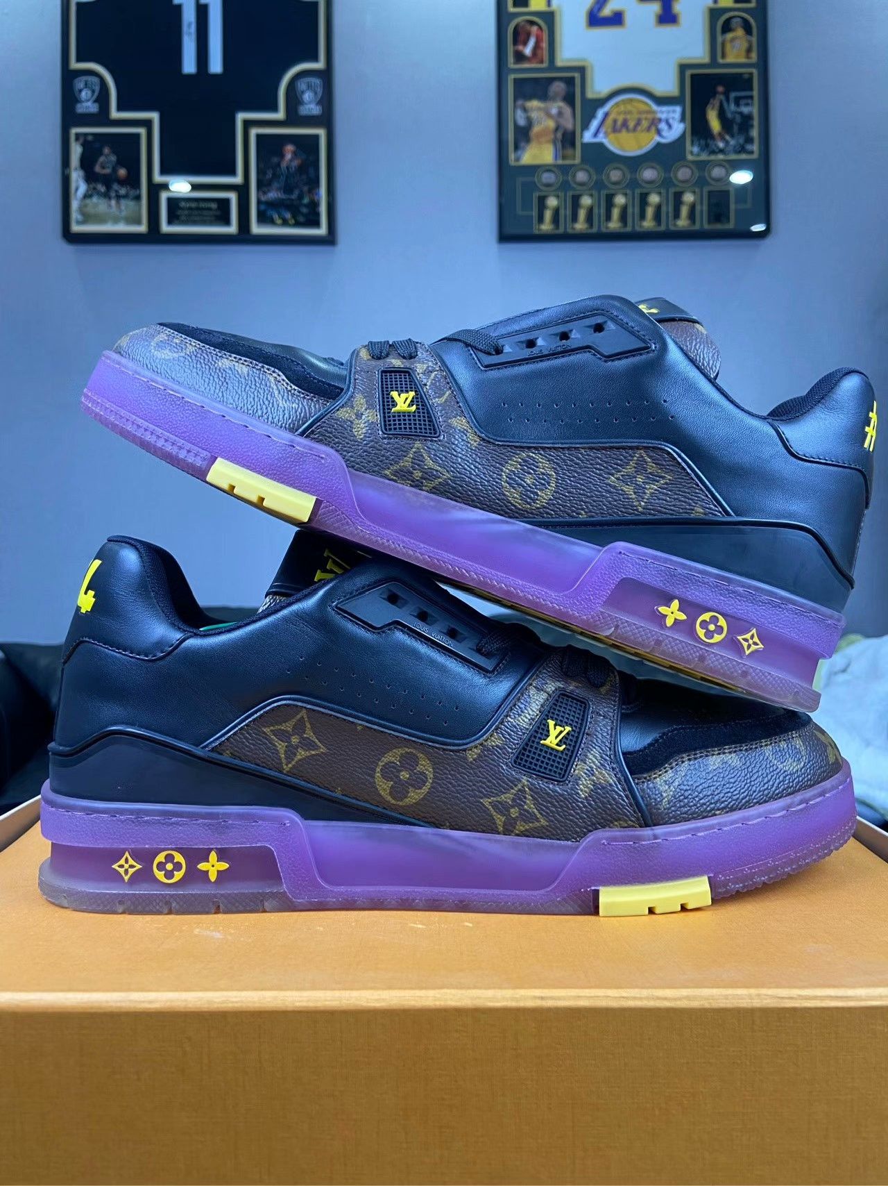 Louis Vuitton Louis Vuitton Training Purple Lowtop Sneakers 10 Men Size US 10 / EU 43 - 2 Thumbnail