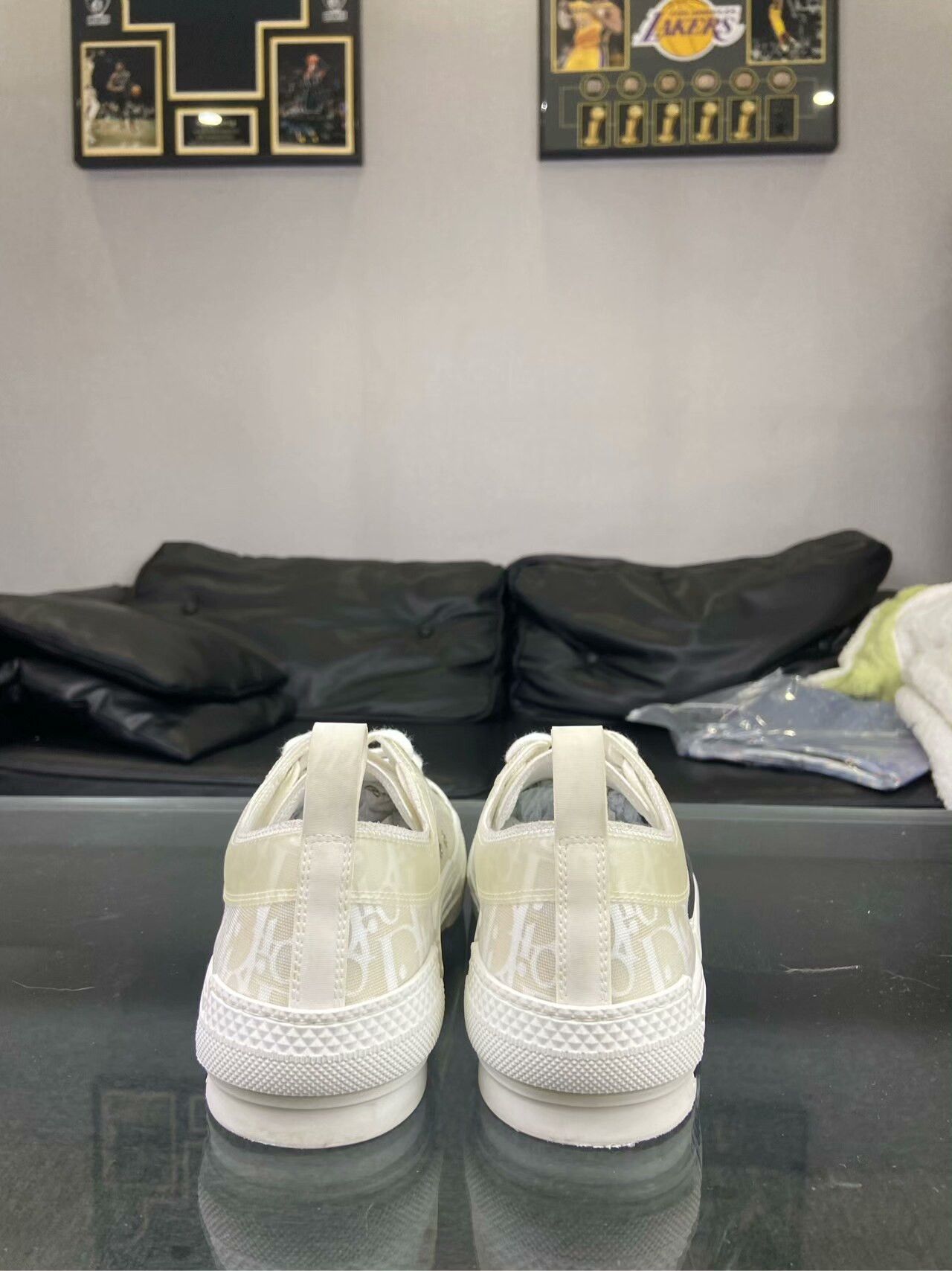 Dior Dior White Lowtop Sneakers us_8-5 Women Size US 8.5 / IT 38.5 - 4 Thumbnail