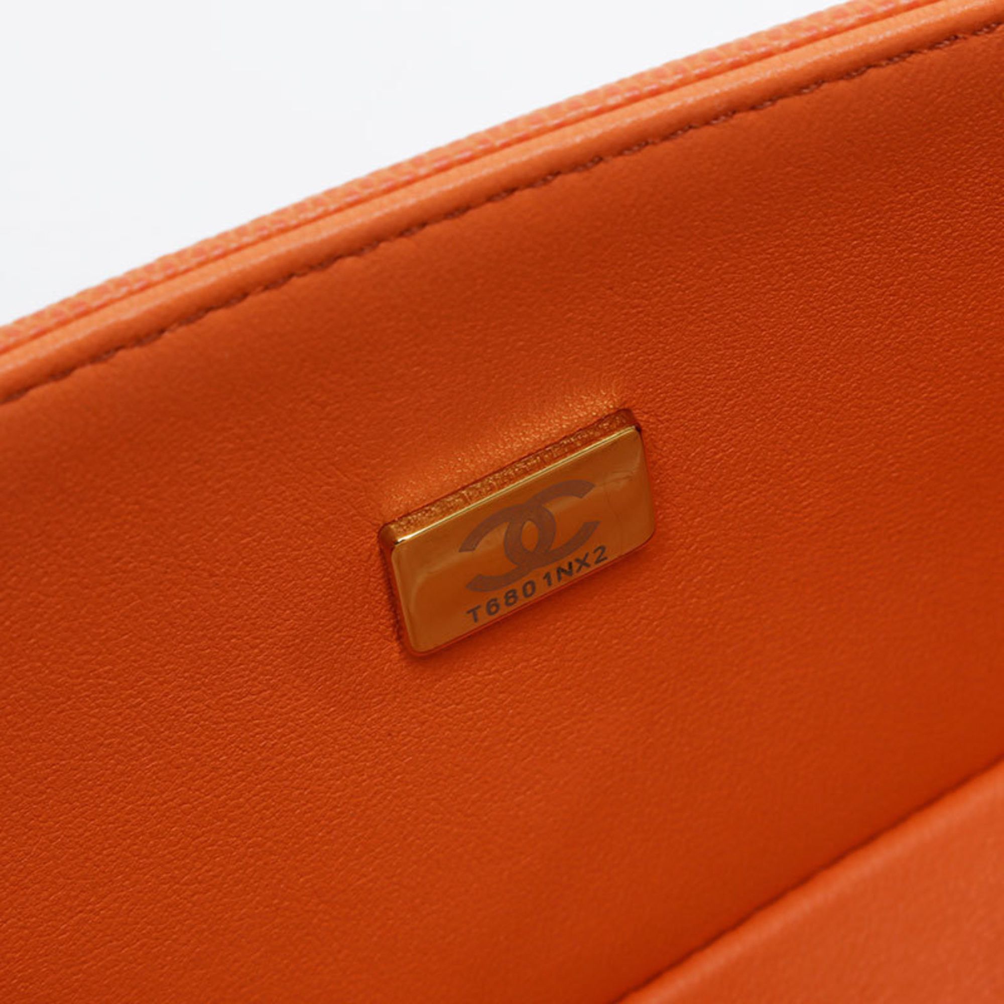 Chanel CHANEL Mini Caviar Boy Shoulder Bag, Orange, WS20913 Size ONE SIZE - 10 Thumbnail