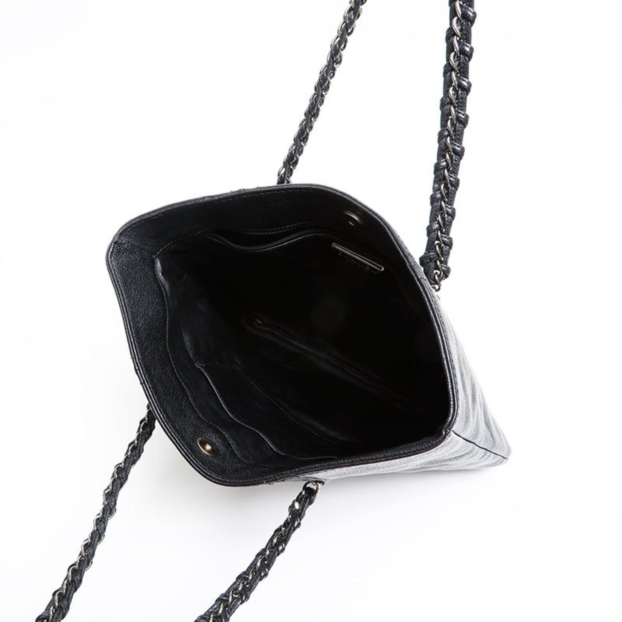 Chanel CHANEL Luxury Chain Tote Bag Black WS20302 Size ONE SIZE - 12 Thumbnail