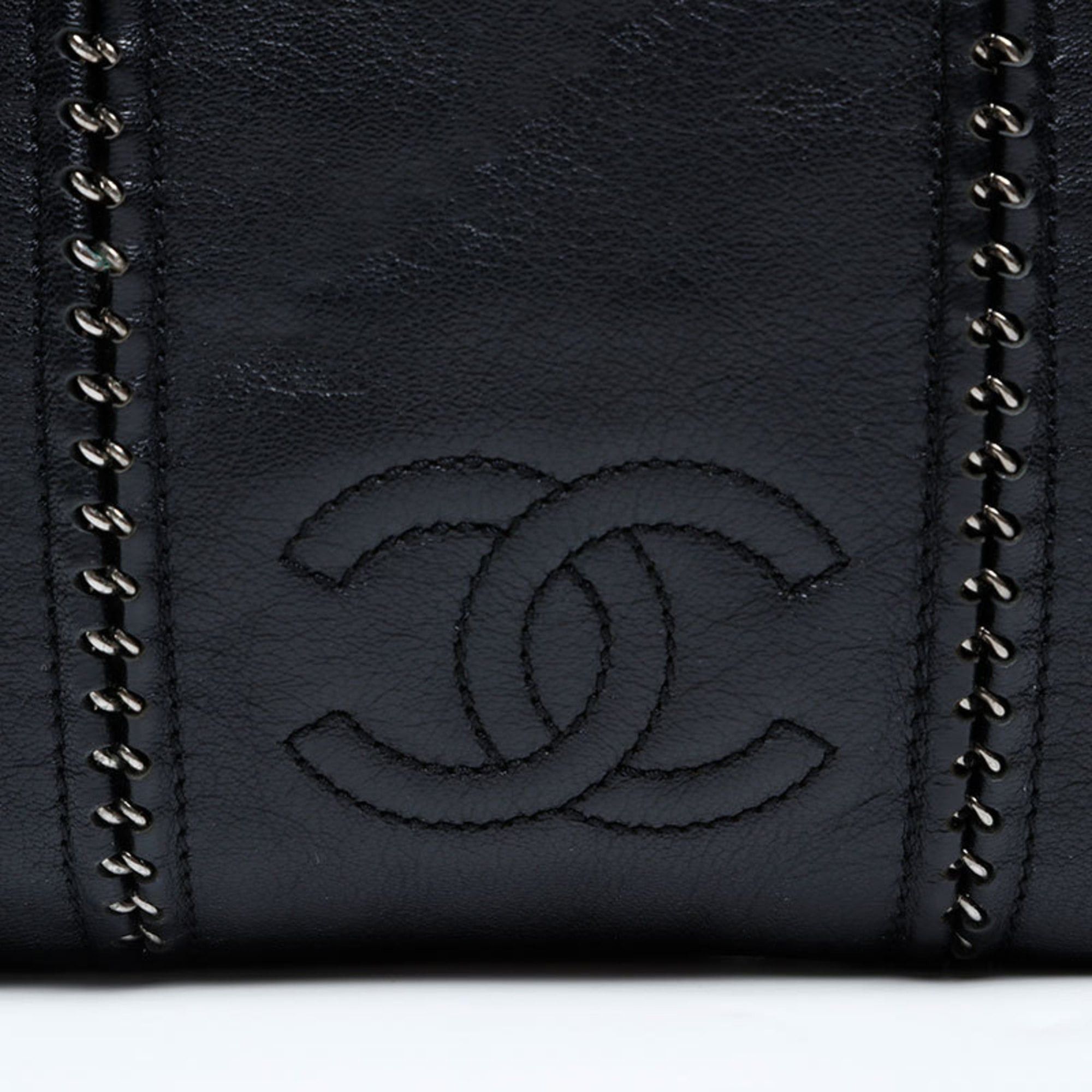 Chanel CHANEL Luxury Chain Tote Bag Black WS20302 Size ONE SIZE - 8 Thumbnail