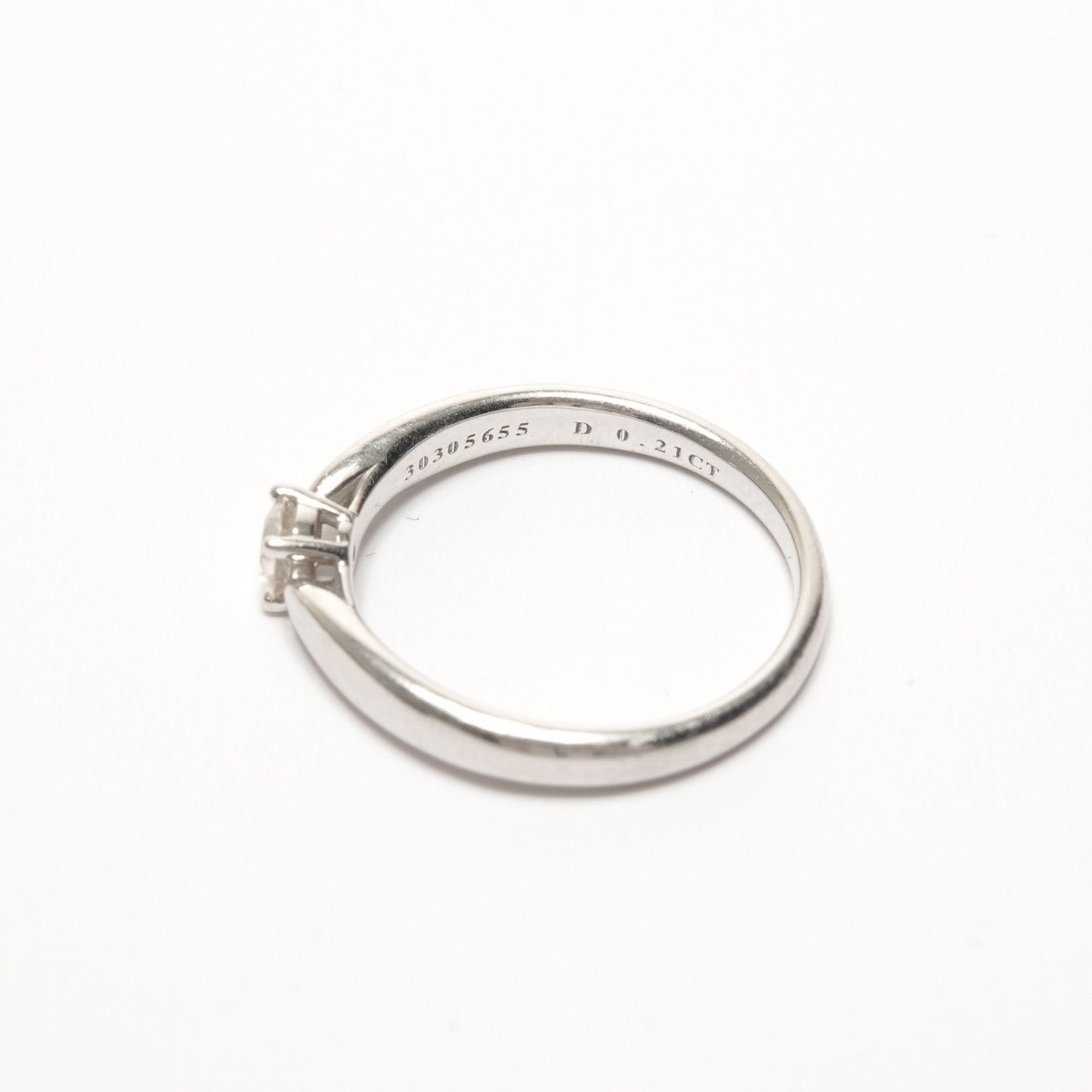 Tiffany & Co. Tiffany & Co. Lucida Diamond 0.21 Carat Platinum Pt950 JP#10 Ring, Silver, WS26194 Size ONE SIZE - 6 Thumbnail