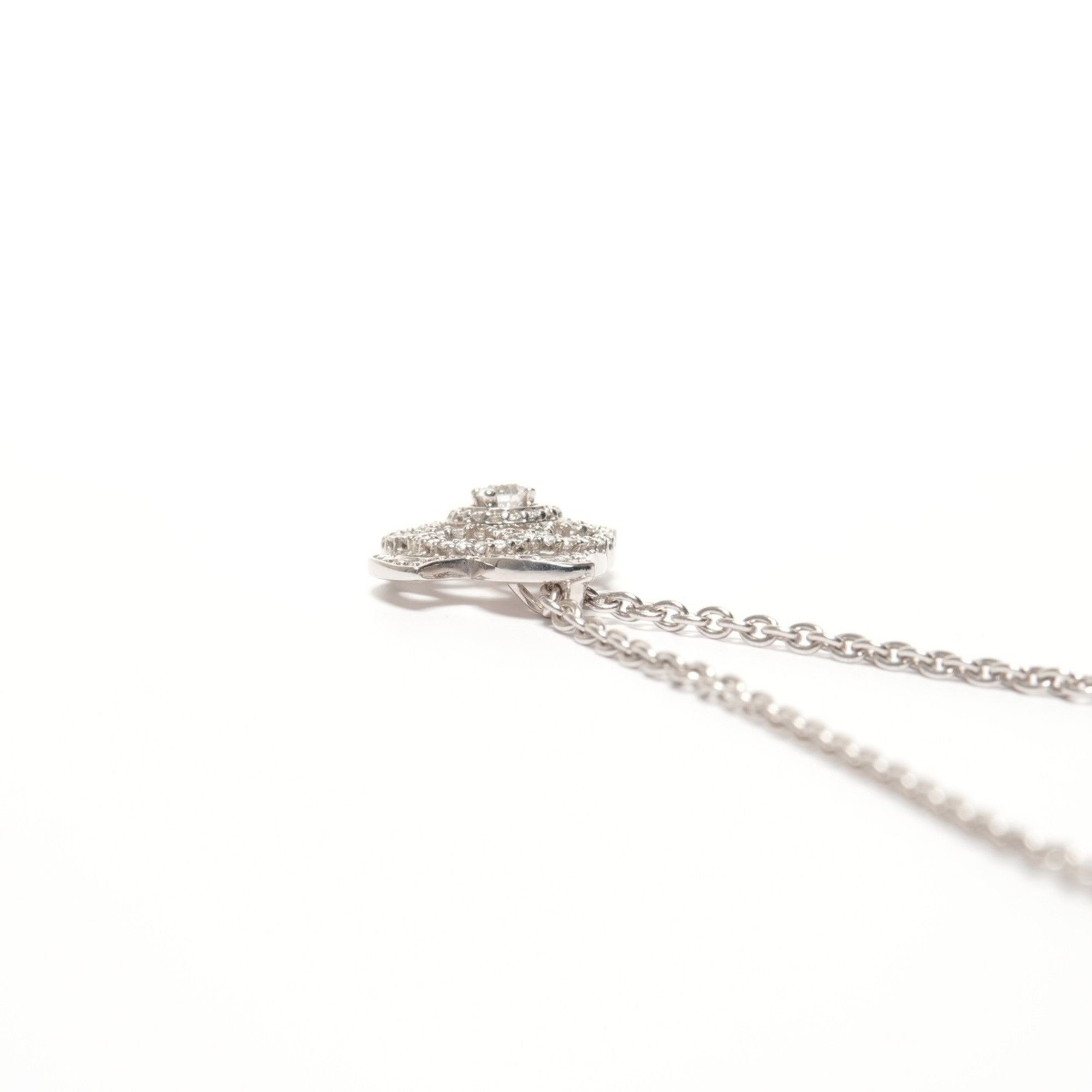 Chanel CHANEL Diamond Camellia Necklace in 750K18 WG Silver (WS25674) Size ONE SIZE - 5 Thumbnail