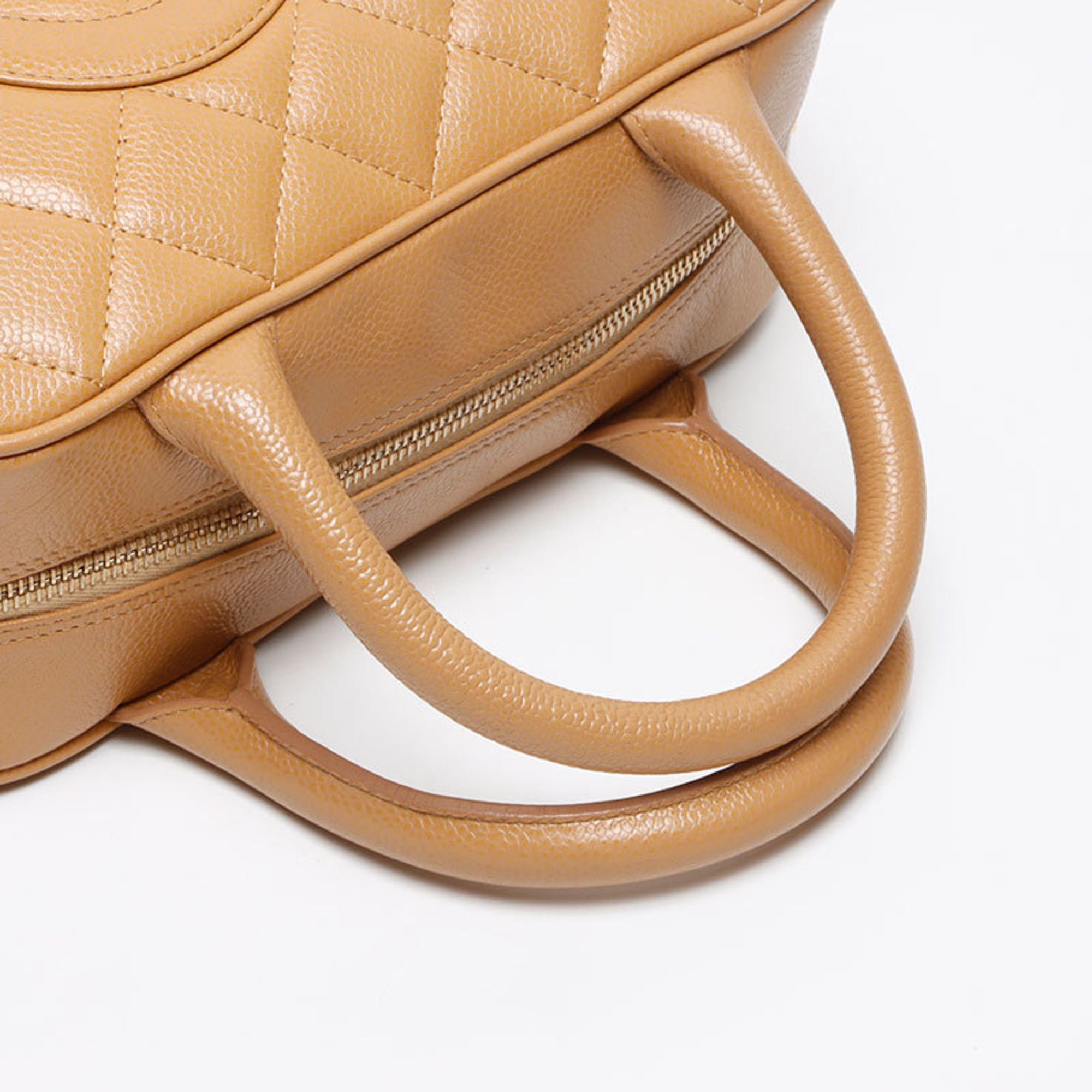 Chanel CHANEL Caviar Skin Coco Mark Mini Boston Bag, Brown, WS13438 Size ONE SIZE - 13 Thumbnail