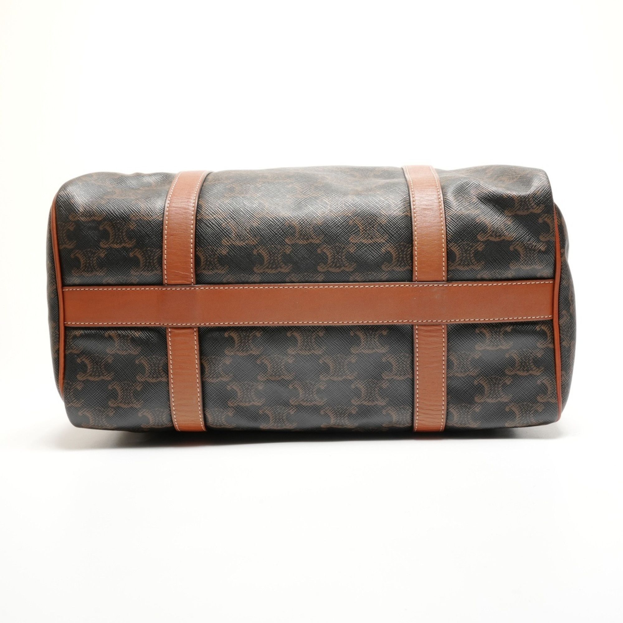 Celine Celine Macadam Trim-Off Logo Boston Bag, Brown, WS26730 Size ONE SIZE - 7 Thumbnail