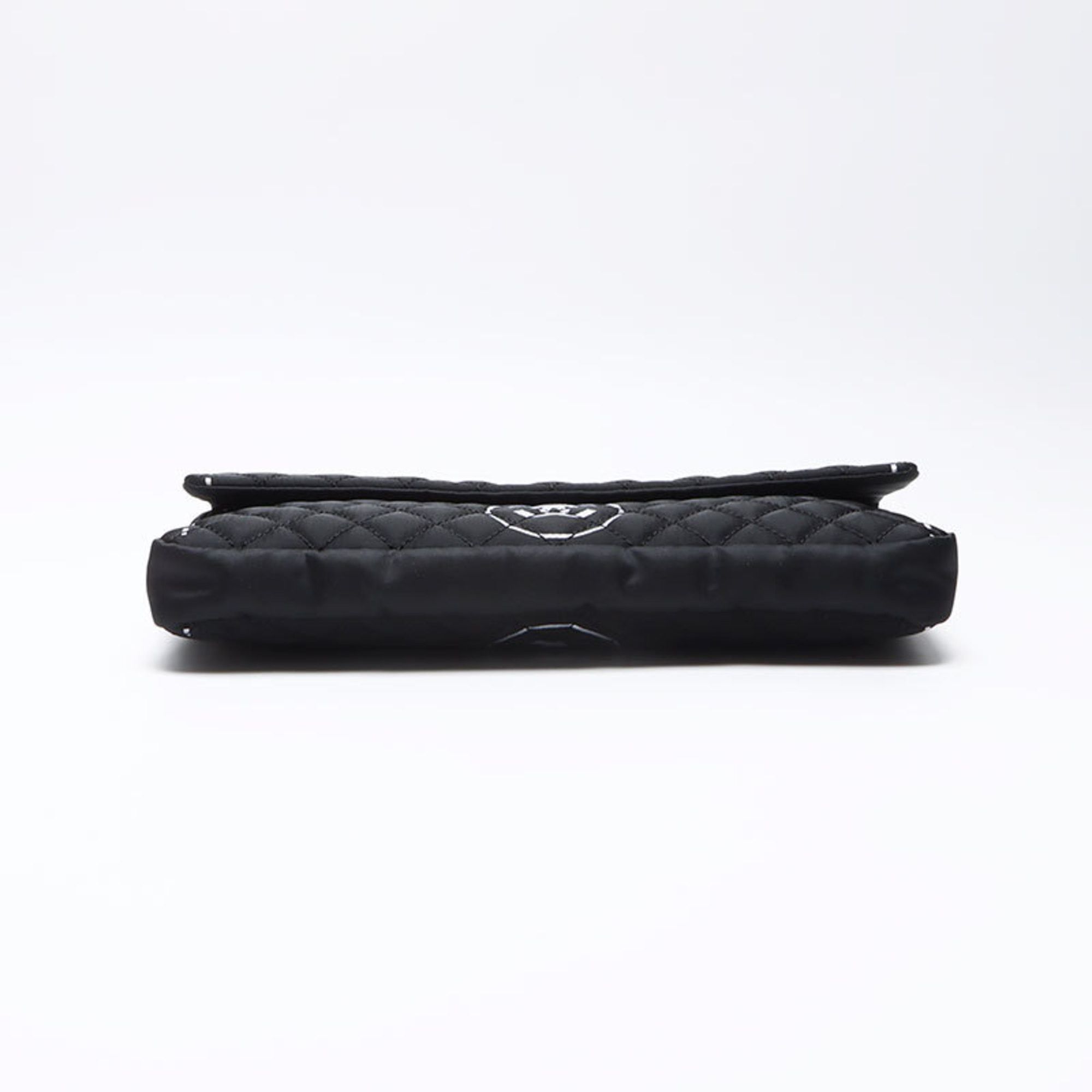 Chanel CHANEL Coco Mark Matelasse 2008 Nylon Handbag Black WS12244 Size ONE SIZE - 7 Thumbnail