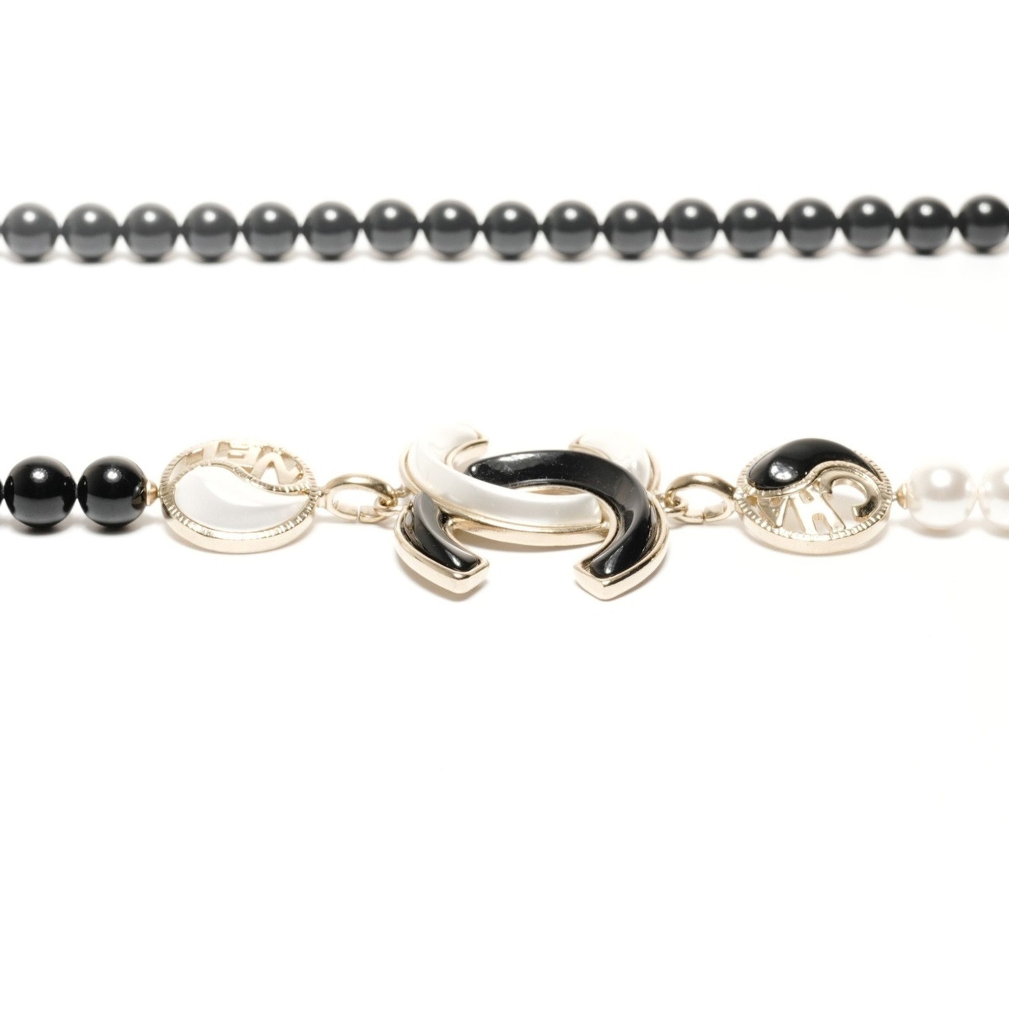 Chanel CHANEL A23C Coco Mark Pearl 2023 Necklace Black WS24852 Size ONE SIZE - 5 Thumbnail