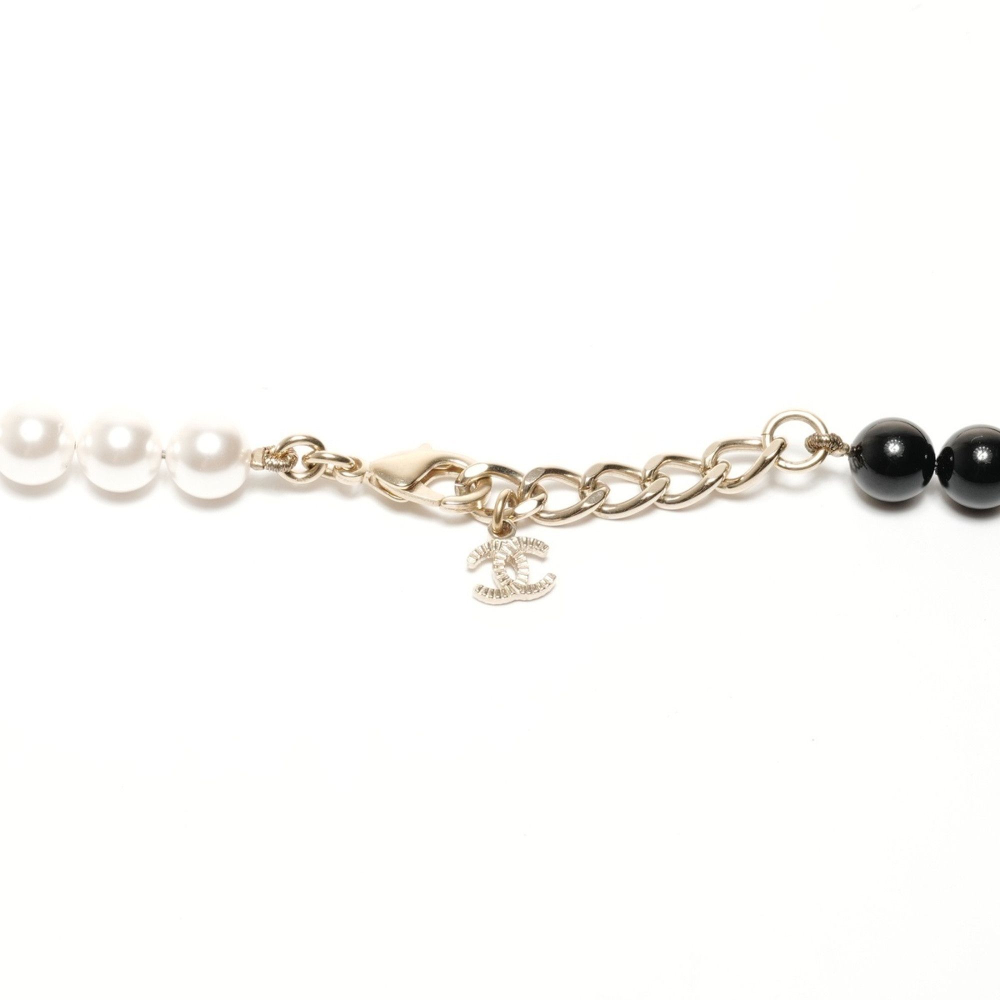 Chanel CHANEL A23C Coco Mark Pearl 2023 Necklace Black WS24852 Size ONE SIZE - 8 Thumbnail