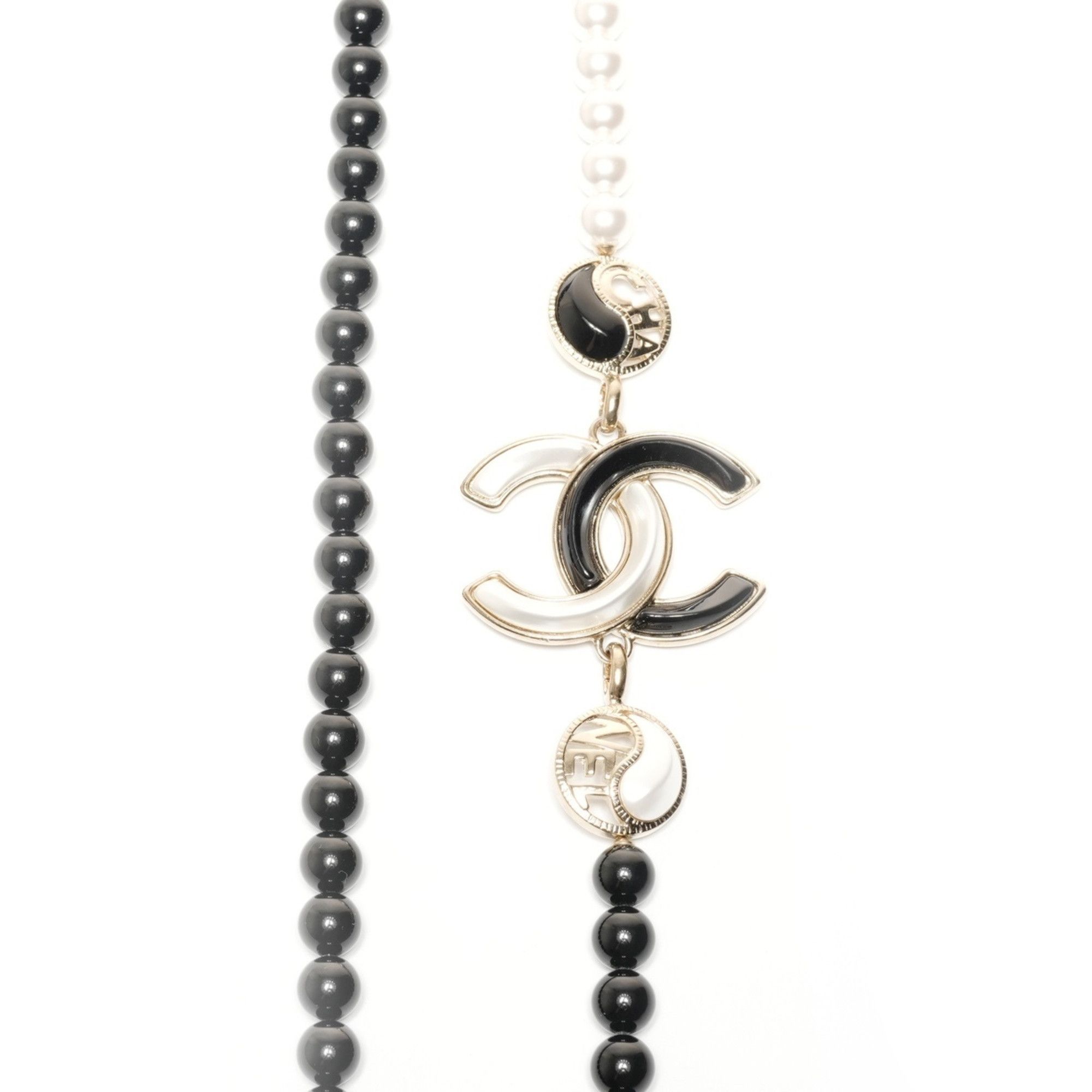 Chanel CHANEL A23C Coco Mark Pearl 2023 Necklace Black WS24852 Size ONE SIZE - 3 Thumbnail