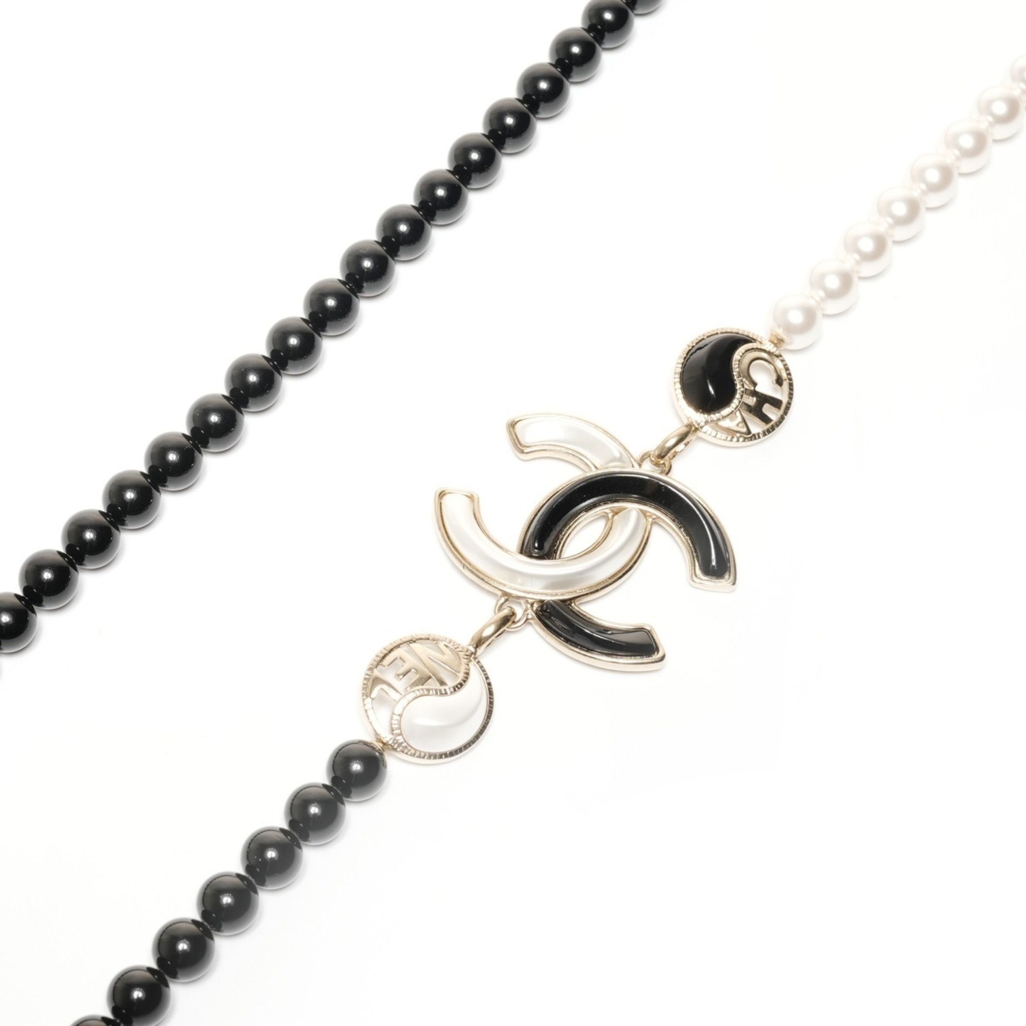 Chanel CHANEL A23C Coco Mark Pearl 2023 Necklace Black WS24852 Size ONE SIZE - 4 Thumbnail