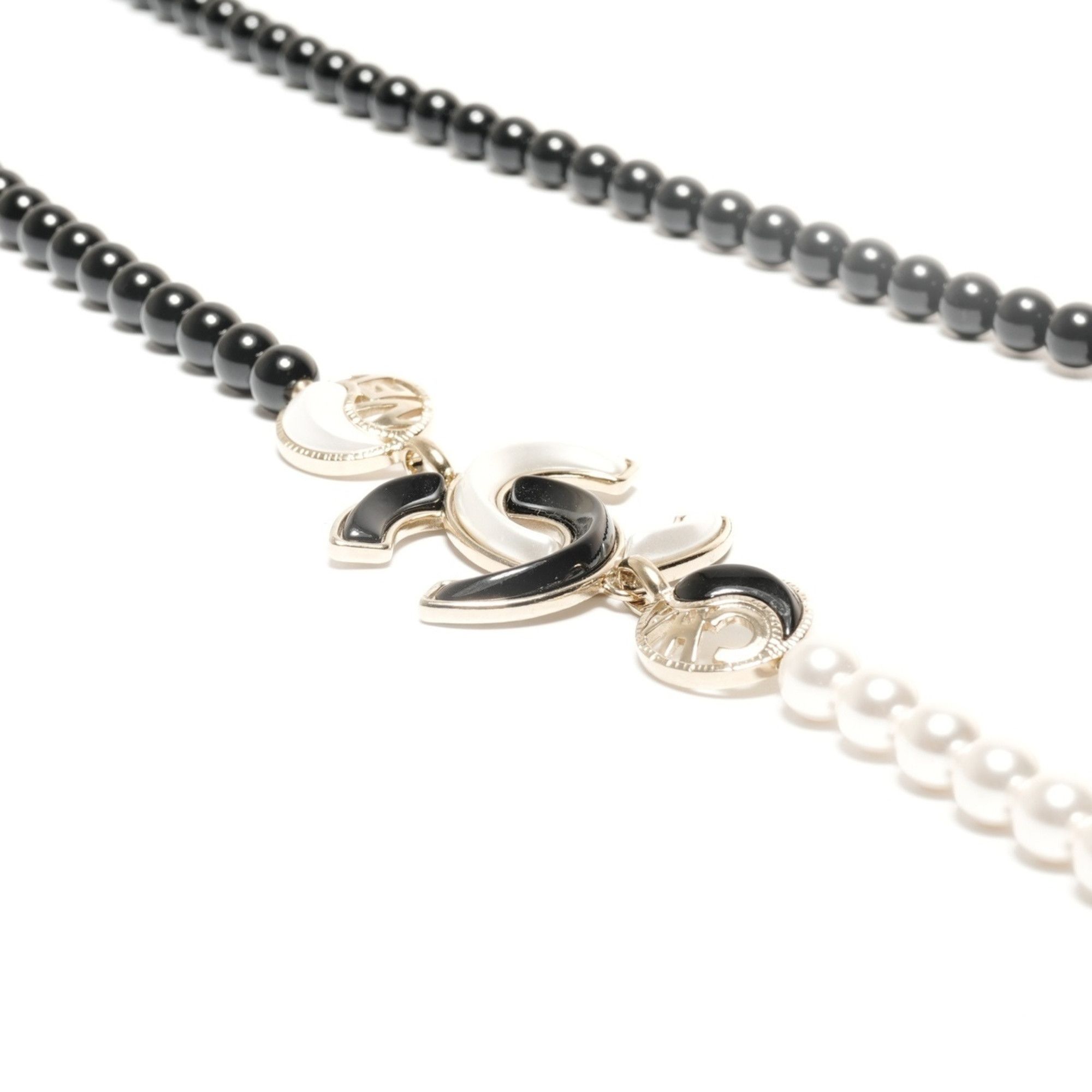 Chanel CHANEL A23C Coco Mark Pearl 2023 Necklace Black WS24852 Size ONE SIZE - 6 Thumbnail