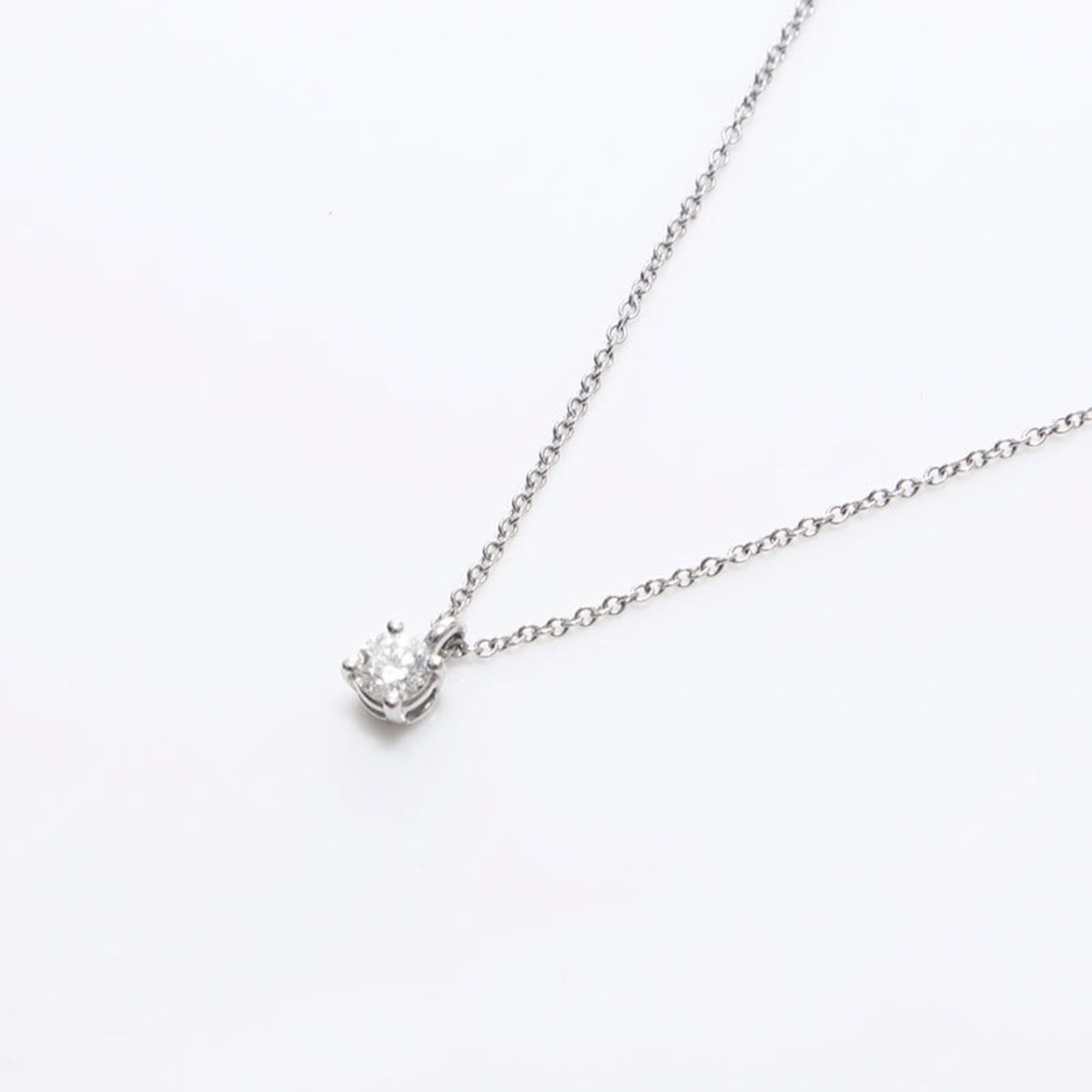 Tiffany & Co. Tiffany & Co. Pt950 and Diamond Necklace in Silver, WS10619 Size ONE SIZE - 2 Thumbnail