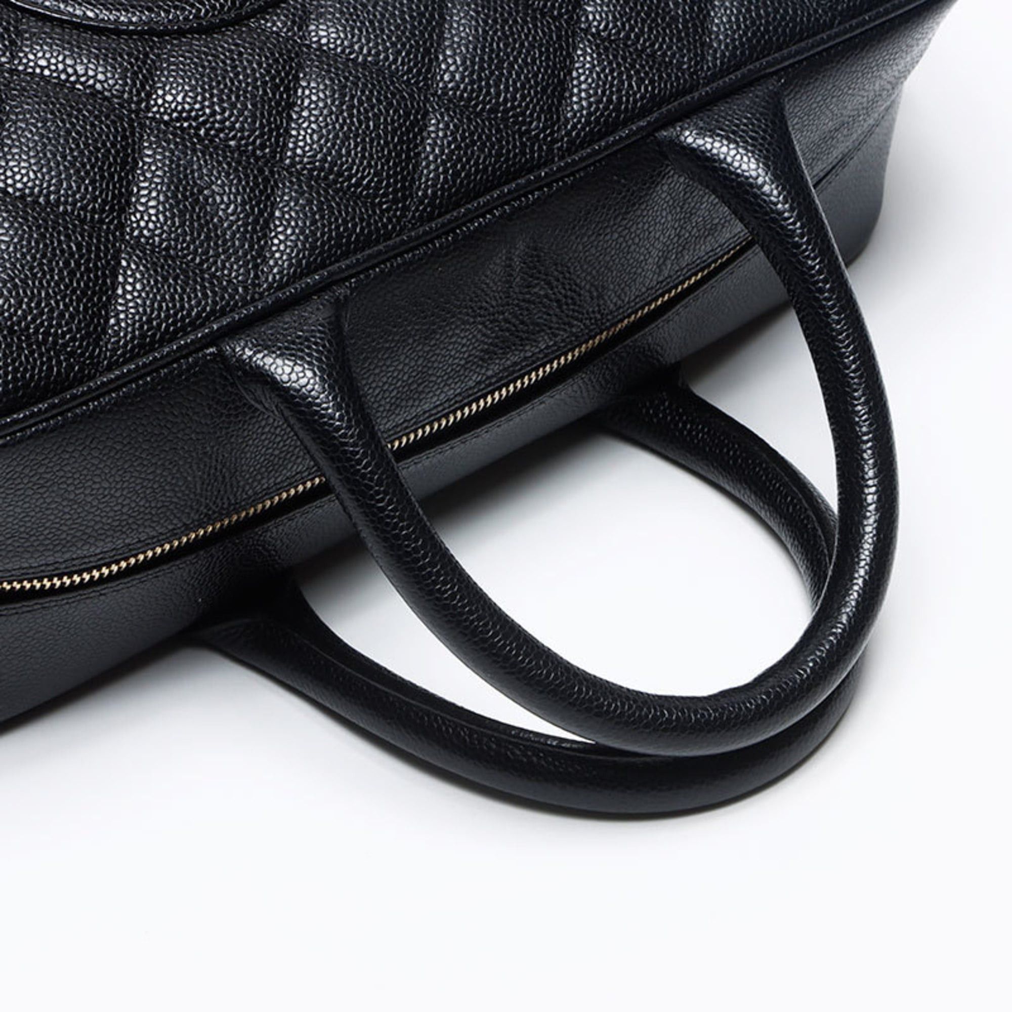 Chanel CHANEL Caviar Skin Coco Mark Boston Bag Black WS13509 Size ONE SIZE - 13 Thumbnail