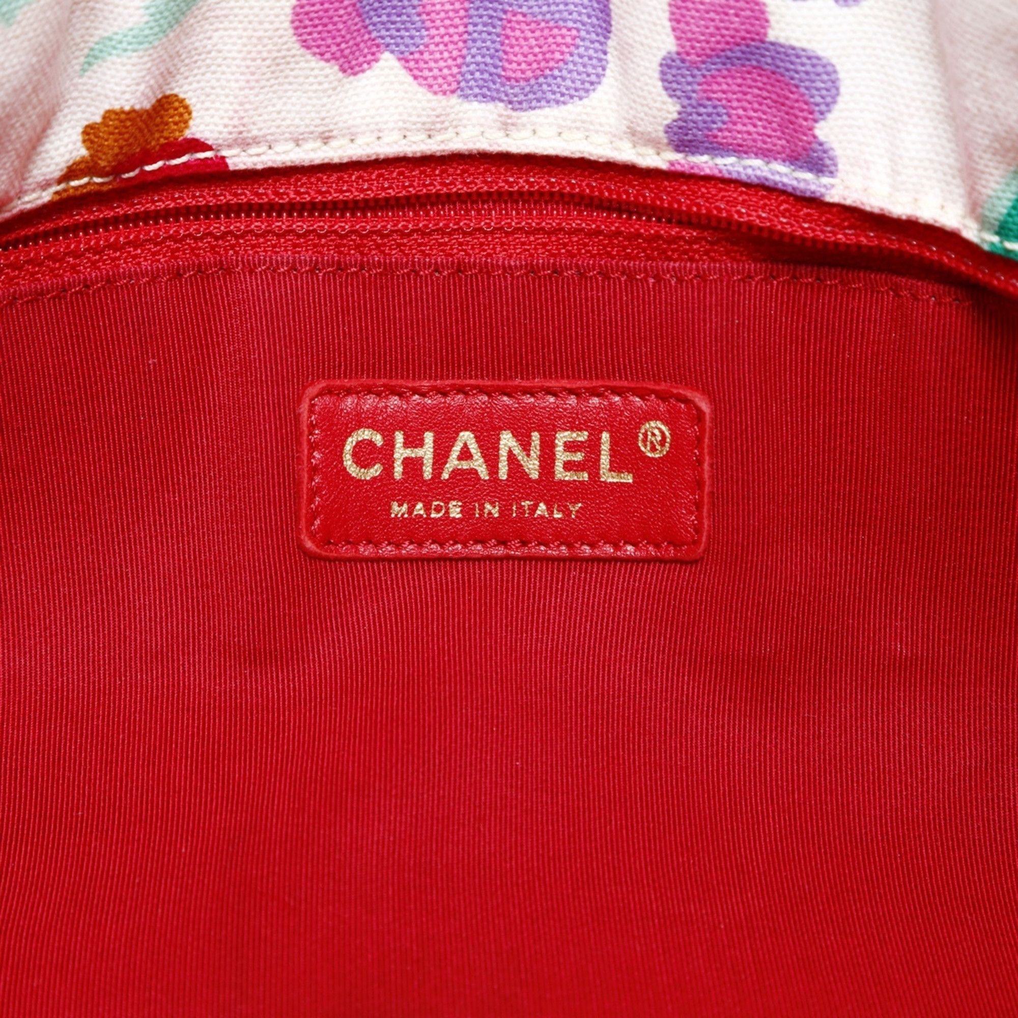 Chanel CHANEL Canvas Floral Tote Bag, Multicolor, WS24793 Size ONE SIZE - 11 Thumbnail