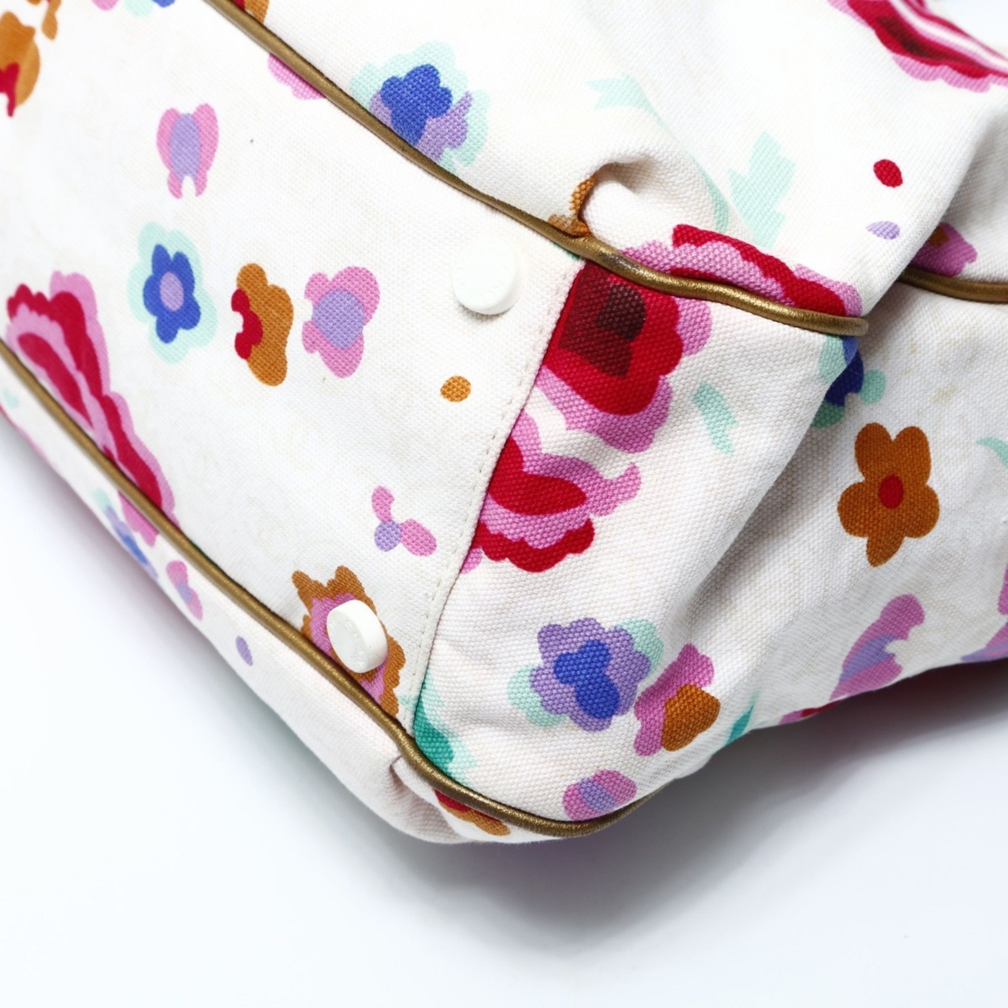 Chanel CHANEL Canvas Floral Tote Bag, Multicolor, WS24793 Size ONE SIZE - 7 Thumbnail