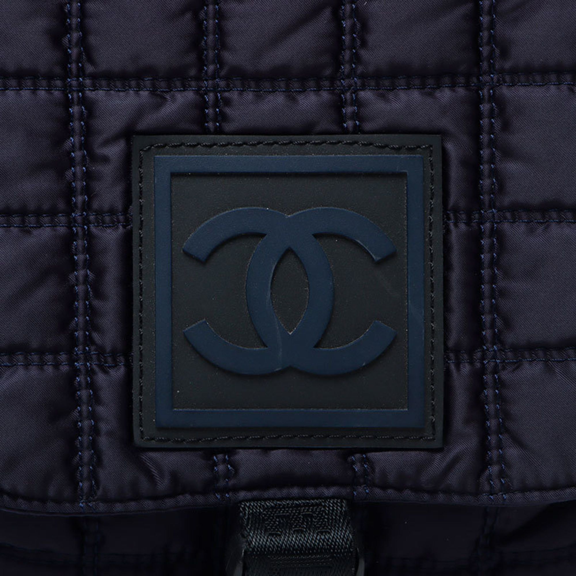 Chanel CHANEL Sport Line Shoulder Bag with Silver Hardware, Navy Blue, WS11684 Size ONE SIZE - 8 Thumbnail