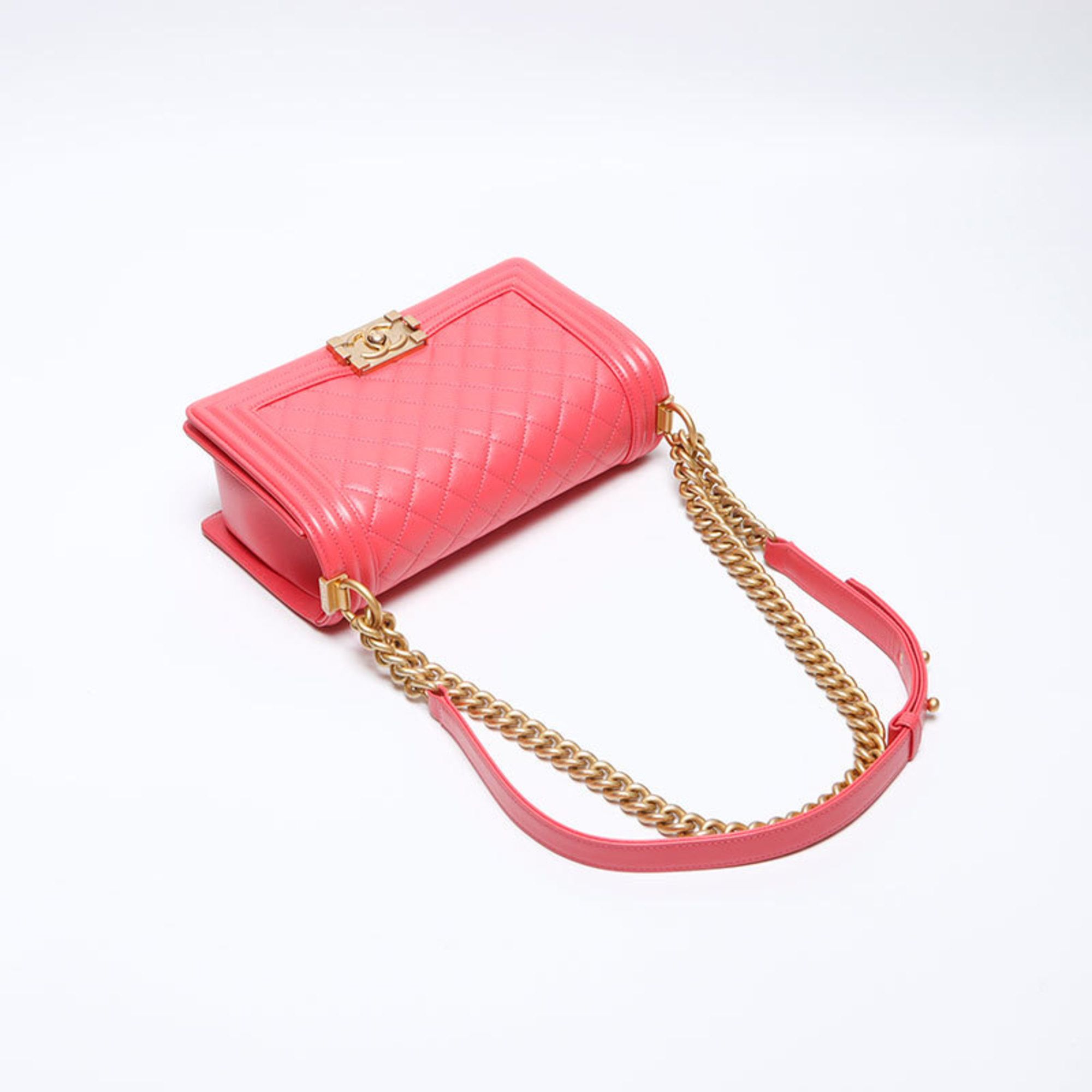 Chanel CHANEL Boy Chanel Caviar Shoulder Bag, Pink, WS14076 Size ONE SIZE - 9 Thumbnail