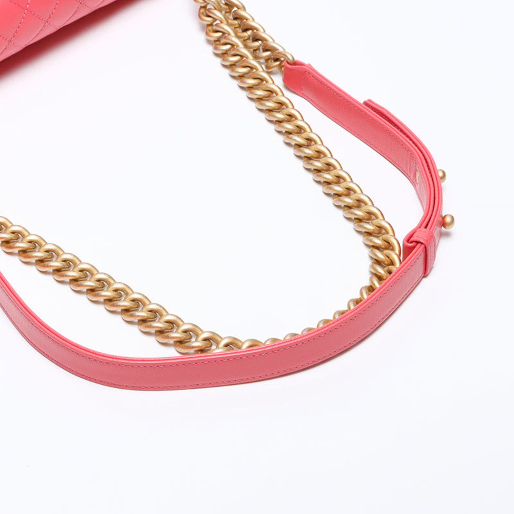 Chanel CHANEL Boy Chanel Caviar Shoulder Bag, Pink, WS14076 Size ONE SIZE - 13 Thumbnail