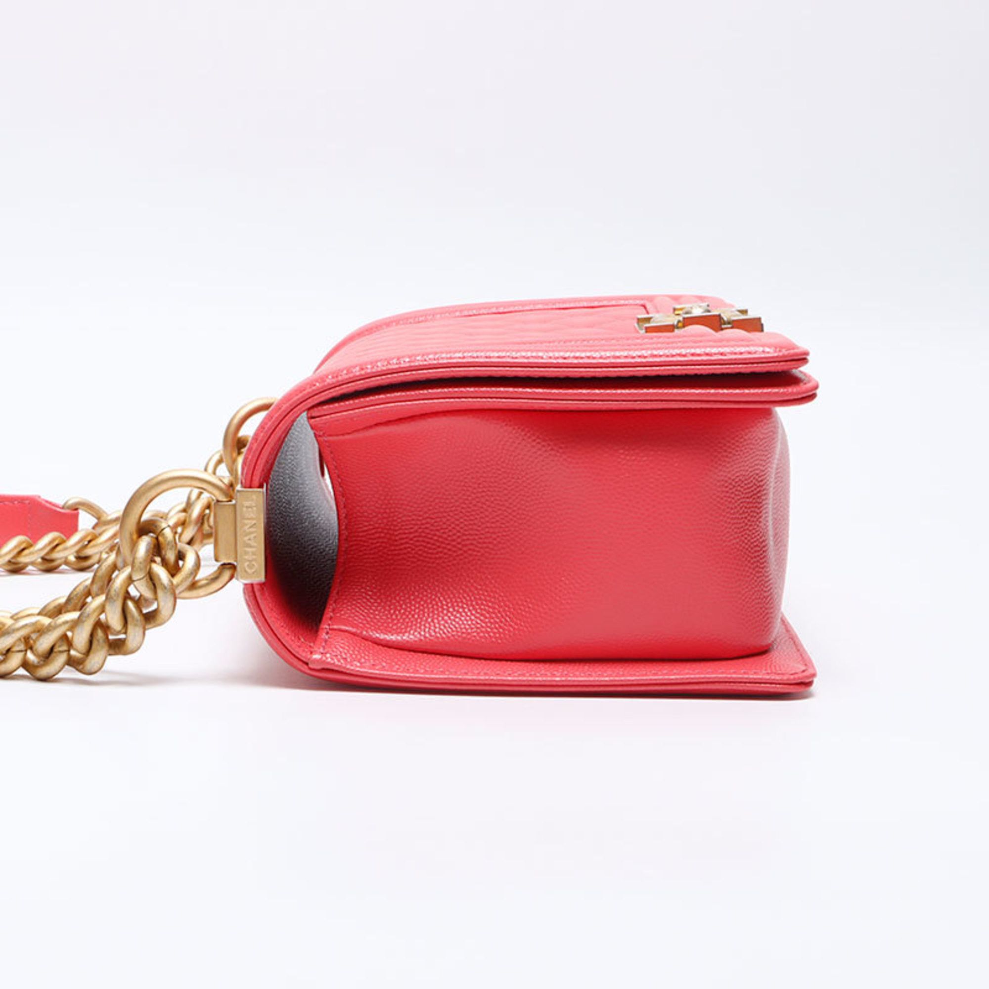 Chanel CHANEL Boy Chanel Caviar Shoulder Bag, Pink, WS14076 Size ONE SIZE - 3 Thumbnail