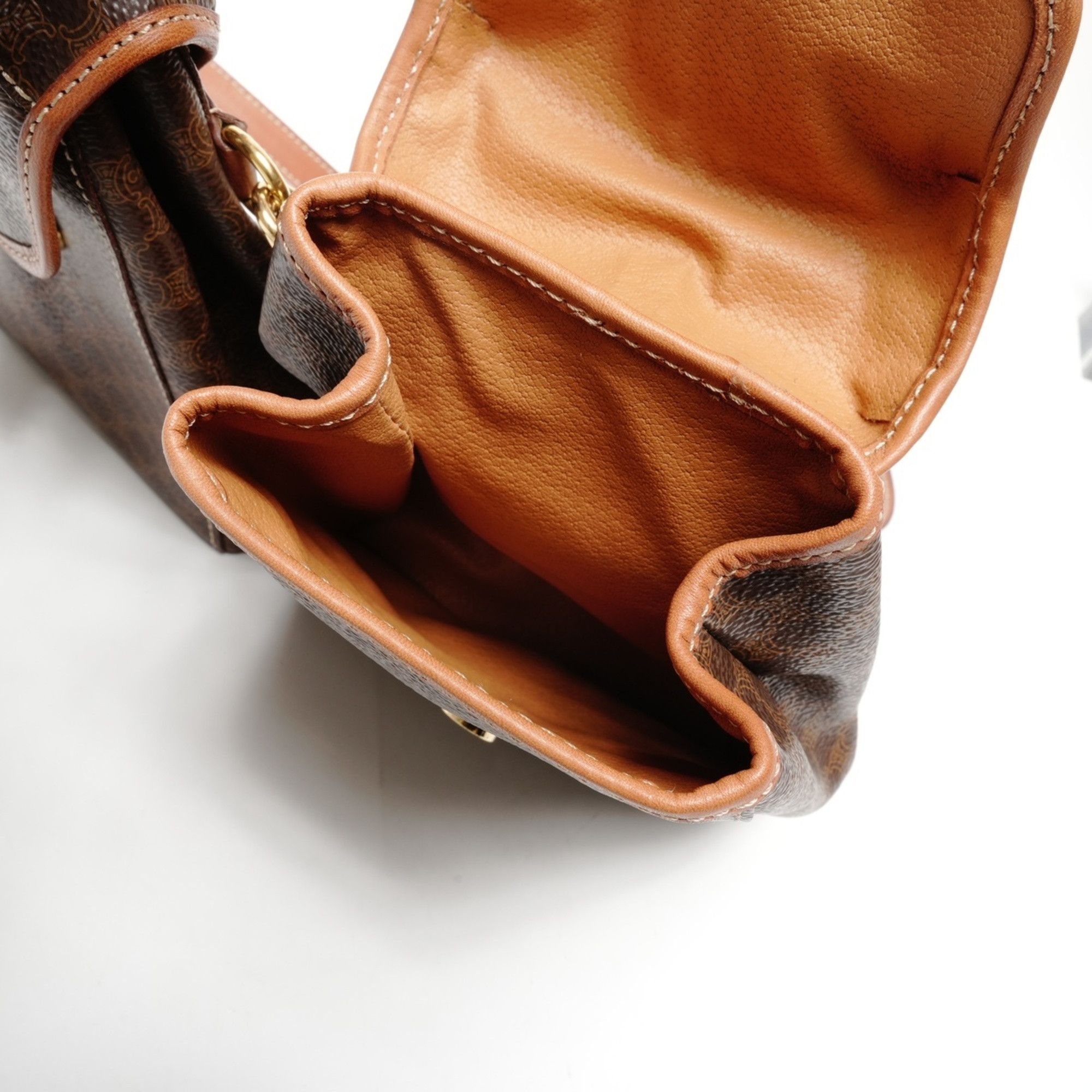Celine Celine Macadam Twin Backpack/Daypack, Brown, WS25608 Size ONE SIZE - 11 Thumbnail