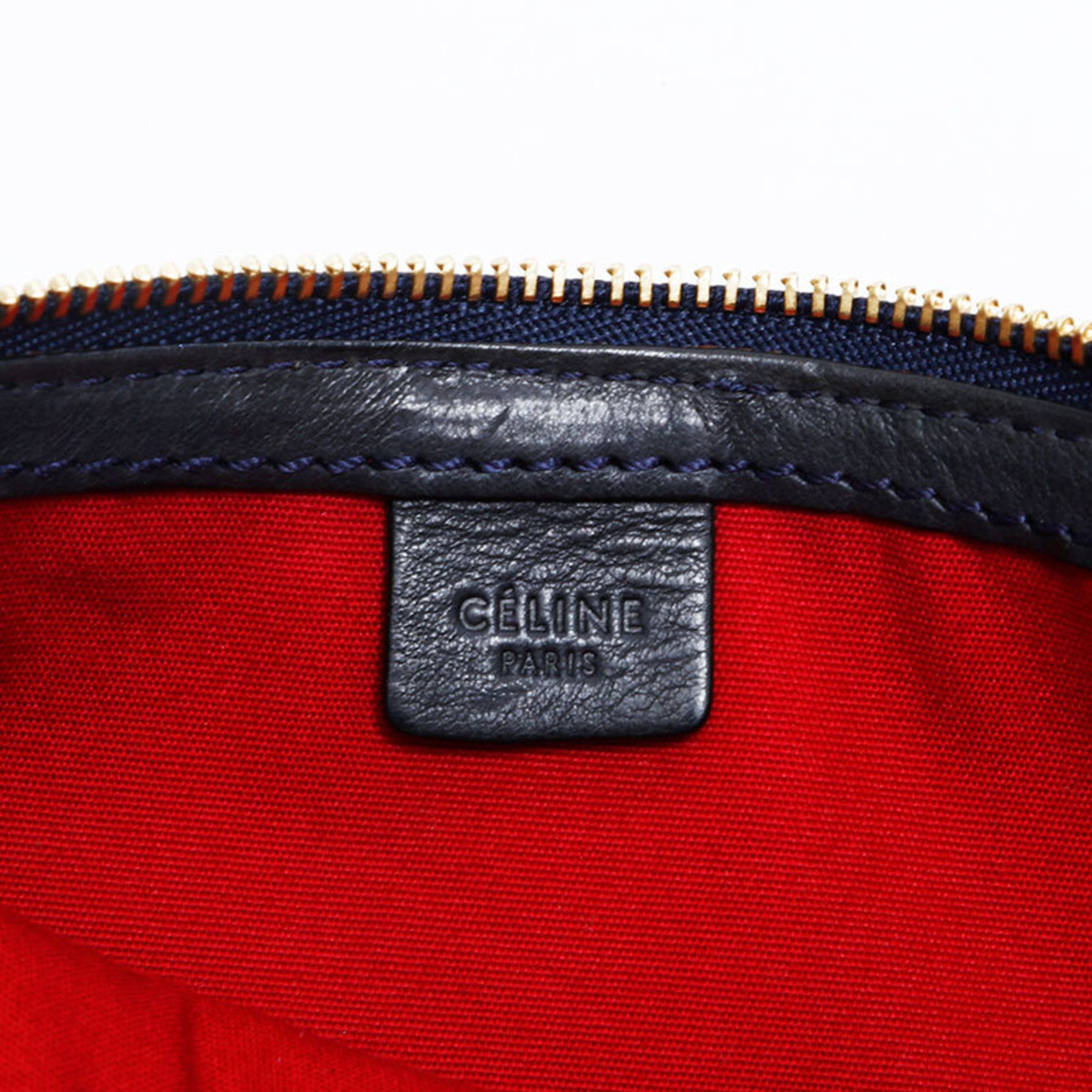 Celine Celine Macadam Canvas Pouch, Navy, WS20114 Size ONE SIZE - 9 Thumbnail