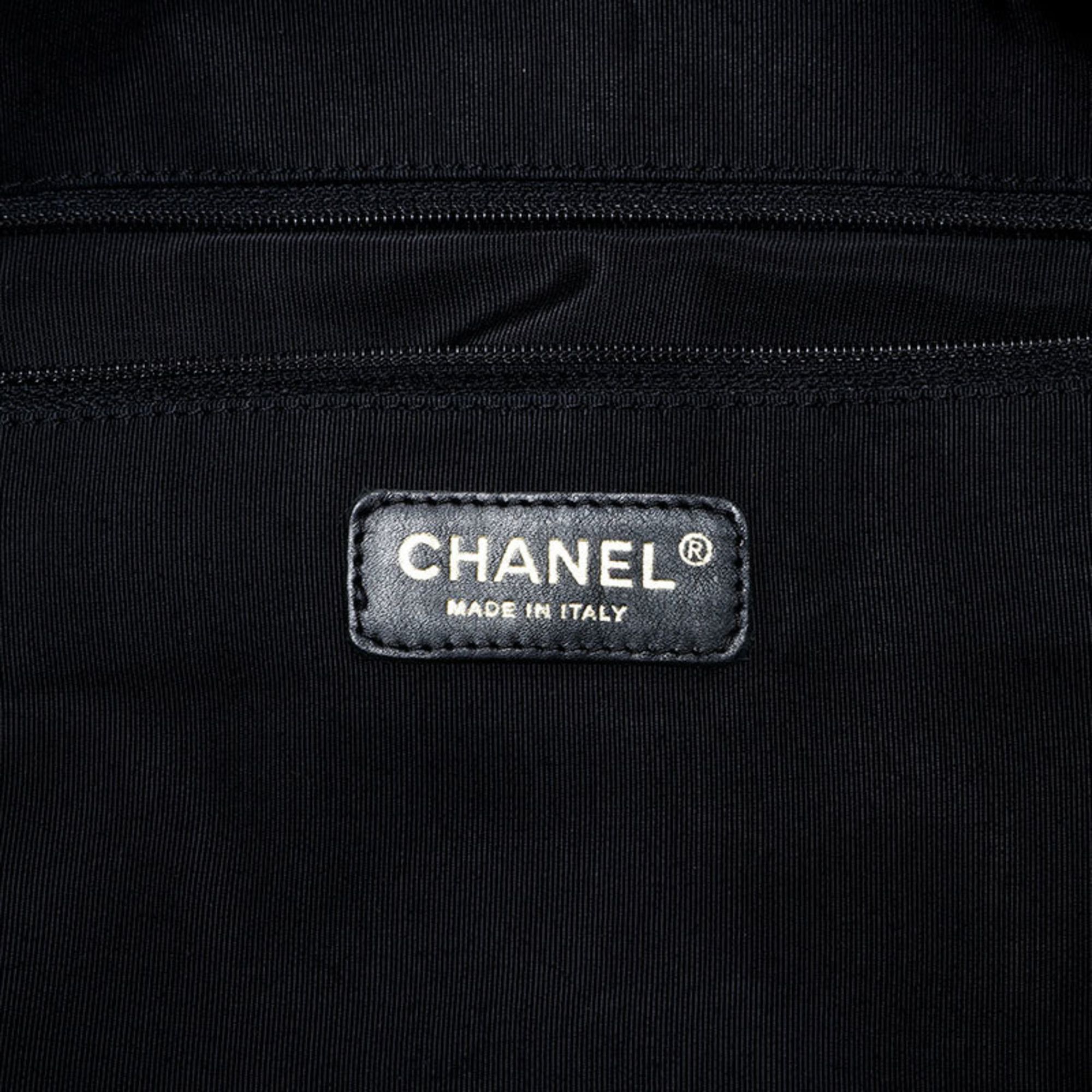 Chanel CHANEL Caviar Leather Matelasse Boston Bag, Black, WS22854 Size ONE SIZE - 11 Thumbnail