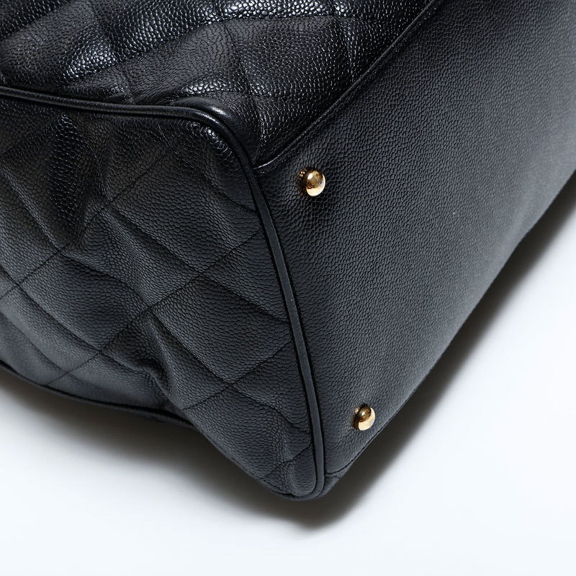 Chanel CHANEL Caviar Leather Matelasse Boston Bag, Black, WS22854 Size ONE SIZE - 5 Thumbnail