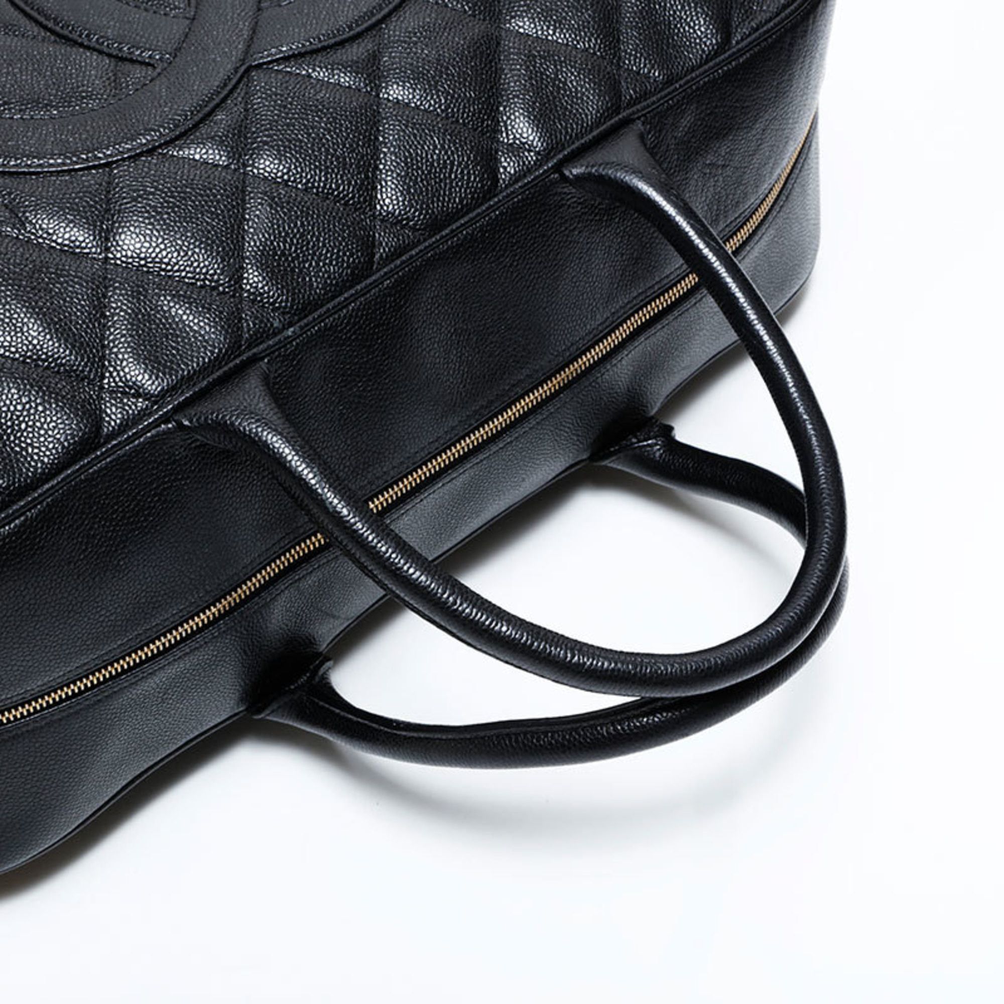 Chanel CHANEL Caviar Leather Matelasse Boston Bag, Black, WS22854 Size ONE SIZE - 13 Thumbnail