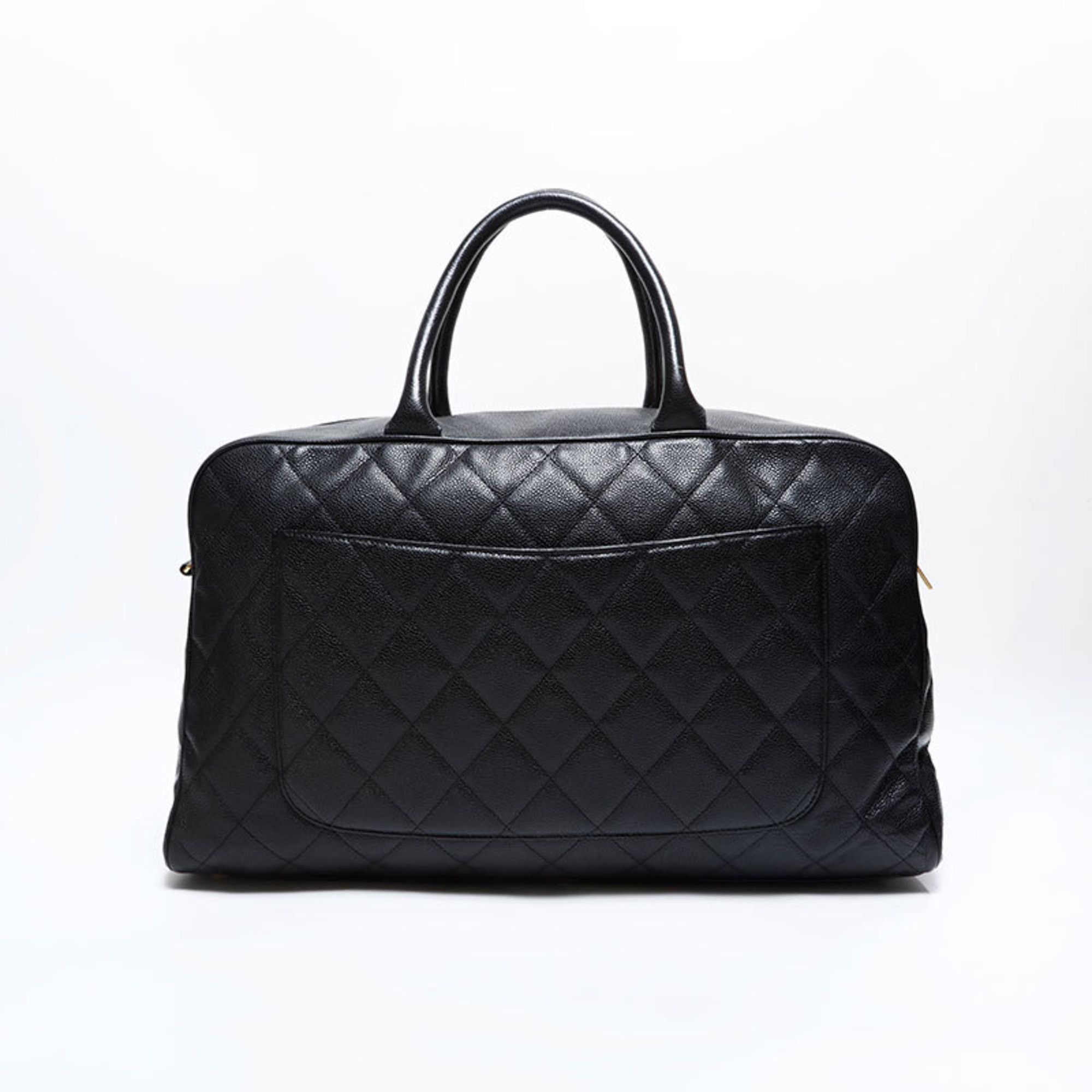 Chanel CHANEL Caviar Leather Matelasse Boston Bag, Black, WS22854 Size ONE SIZE - 2 Thumbnail