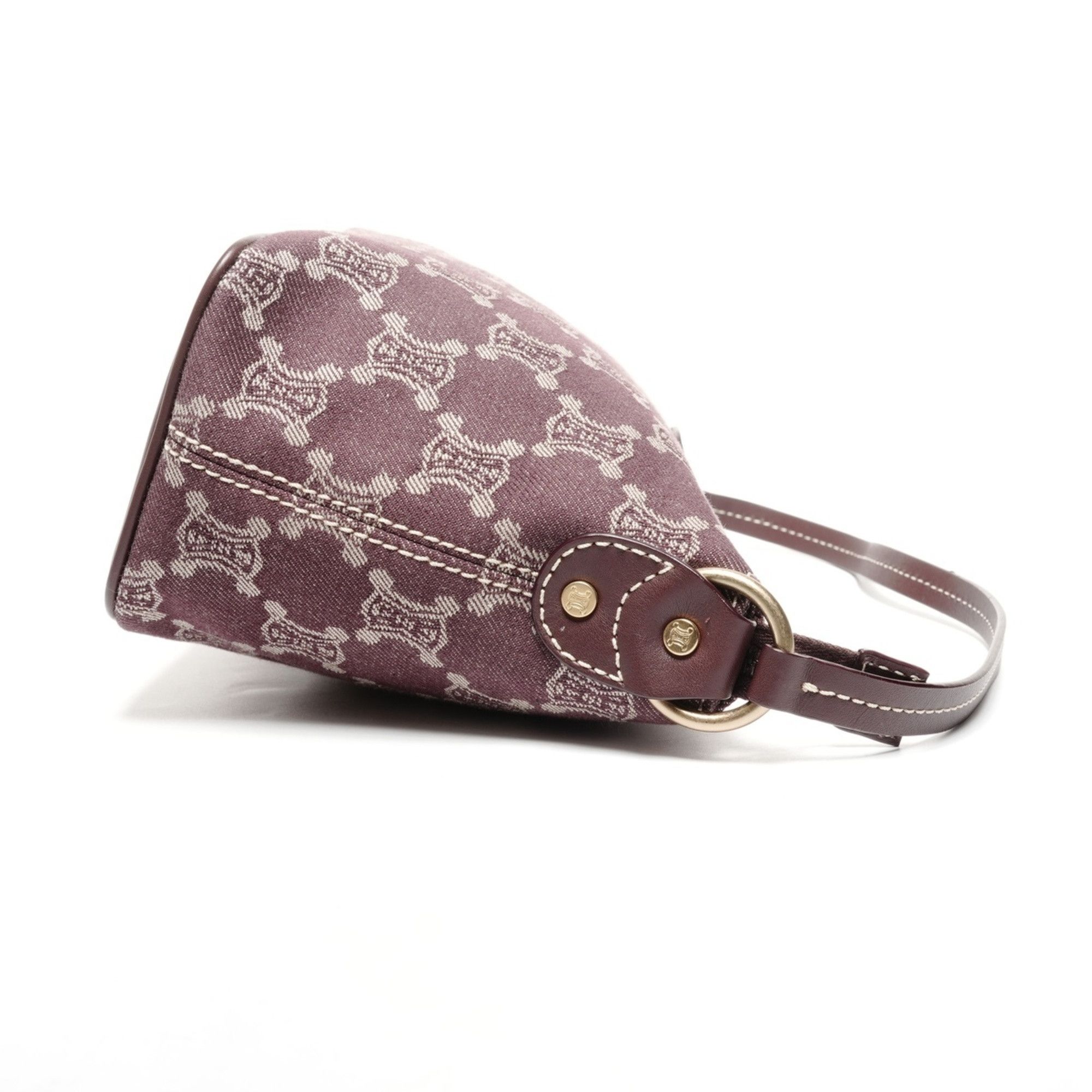 Celine Celine Macadam Canvas Hobo One-Shoulder Bag, Red, WS25278 Size ONE SIZE - 4 Thumbnail